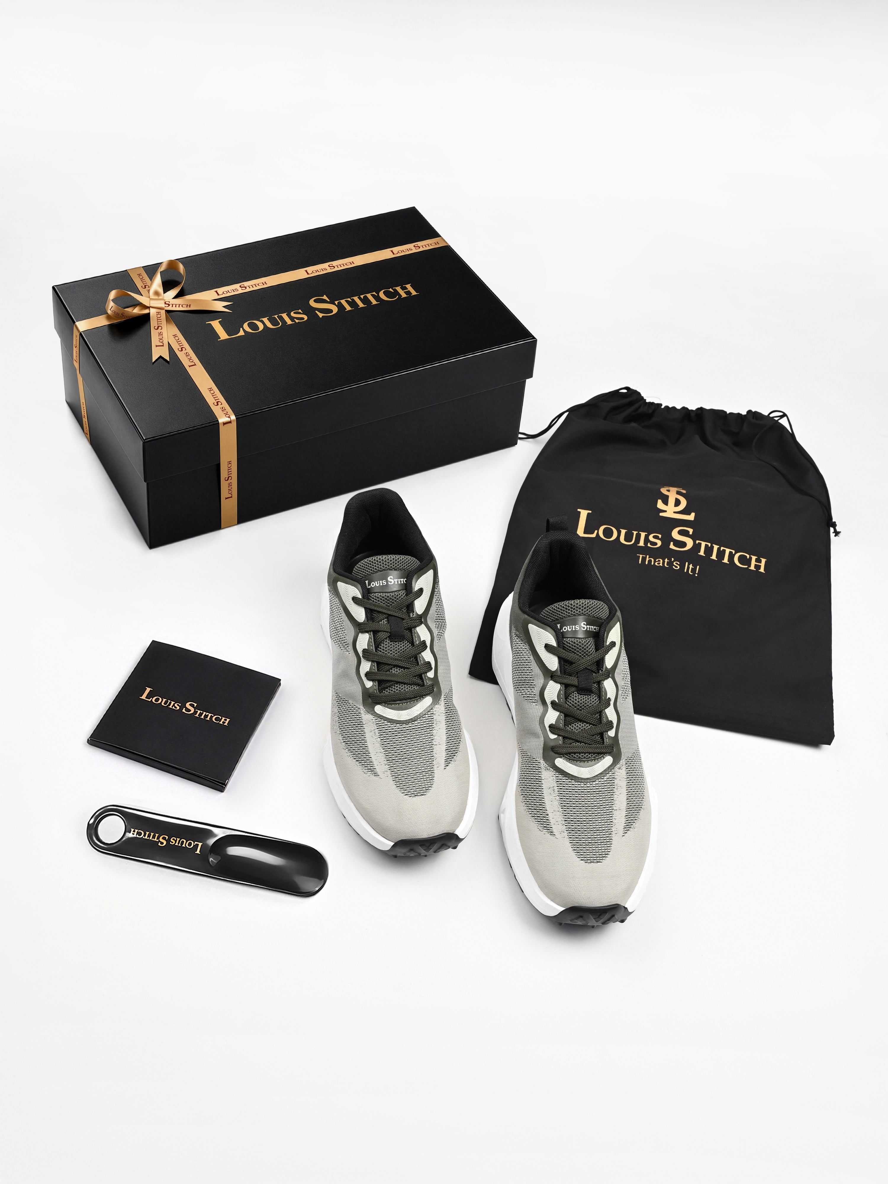 Moss Olive Lightweight Athleisure Sport Shoes