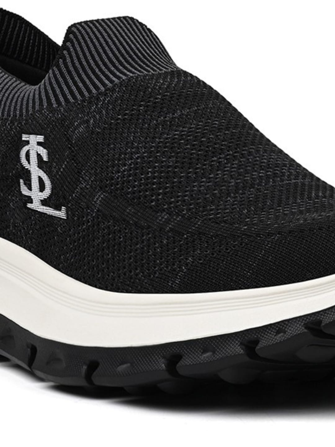 Black and Grey Lightweight Aethleisure Flyknit Sport Shoes