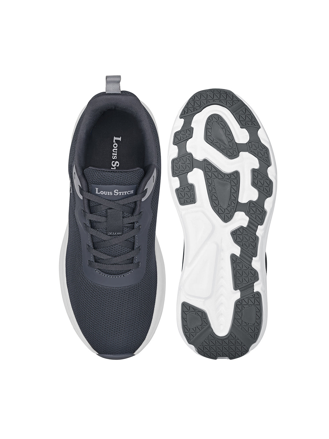 Ash Grey Lightweight Athleisure Flyknit Sport Shoes