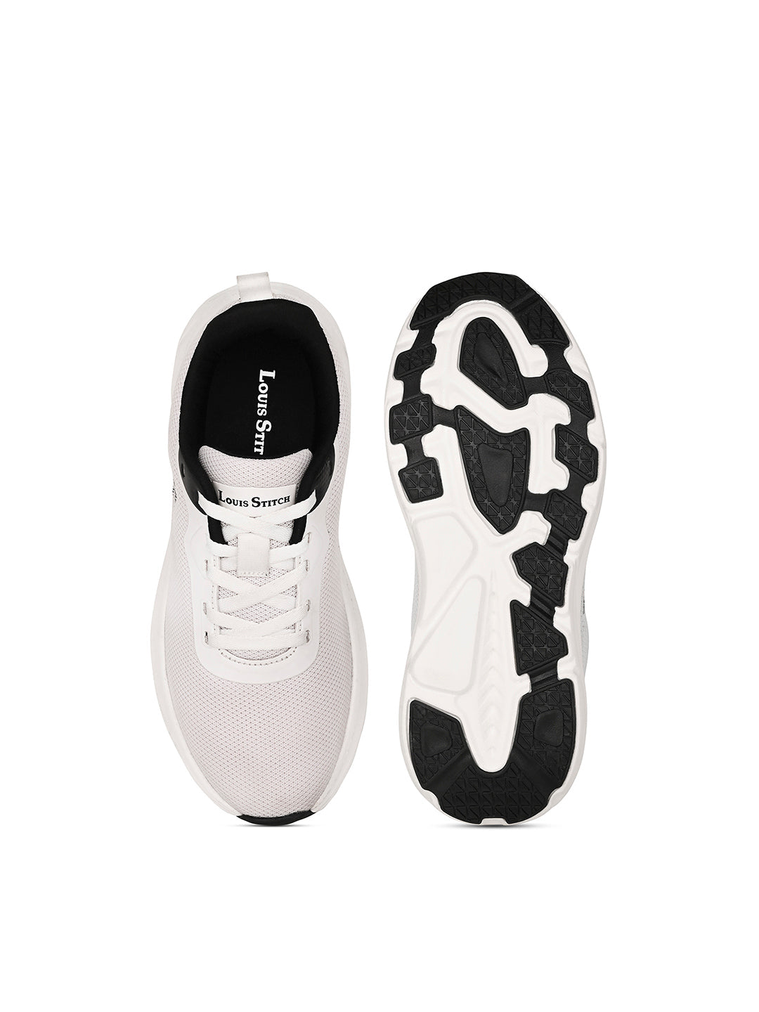 Canadian White Lightweight Athleisure Flyknit Sport Shoes