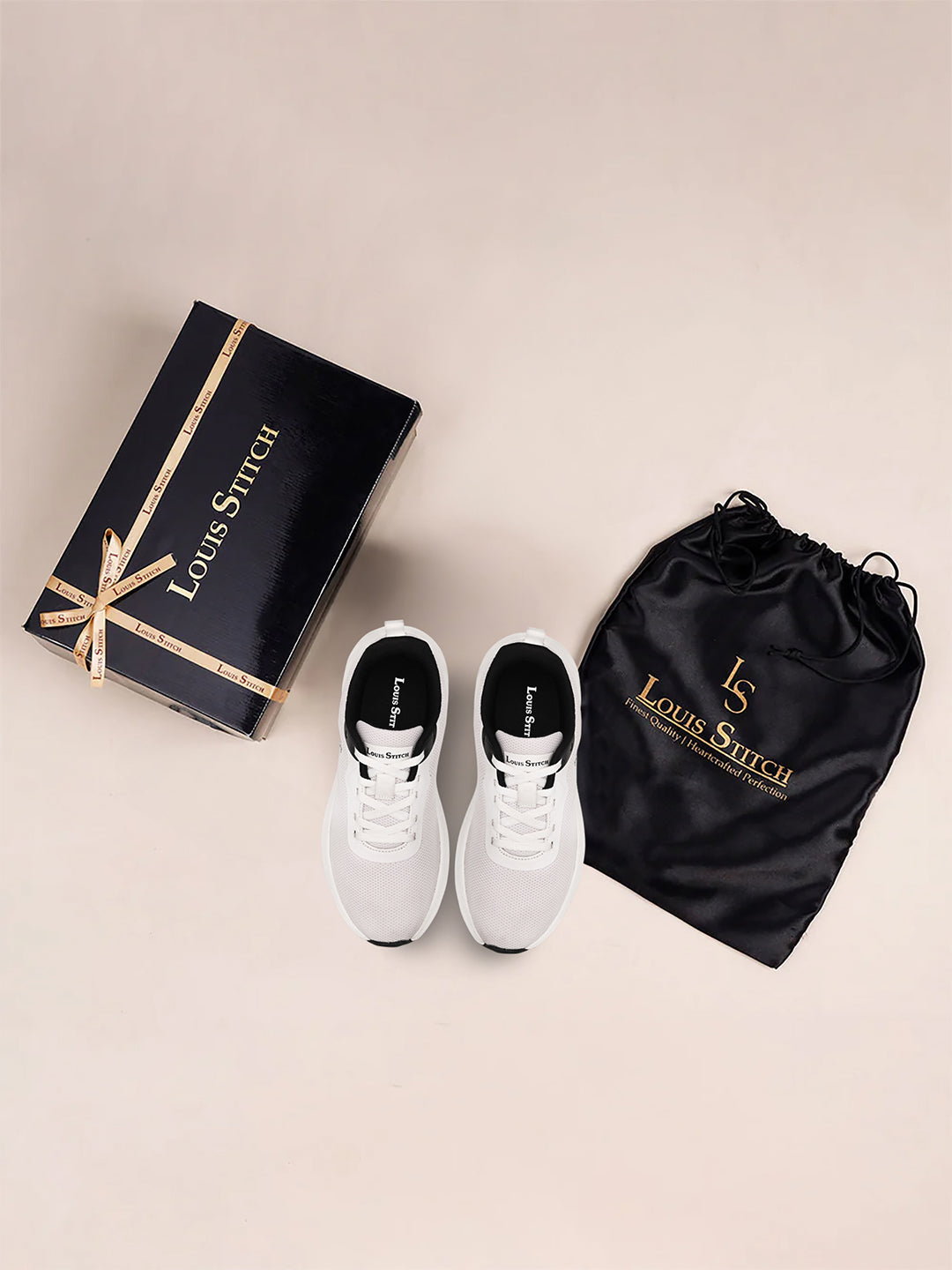 Canadian White Lightweight Athleisure Flyknit Sport Shoes