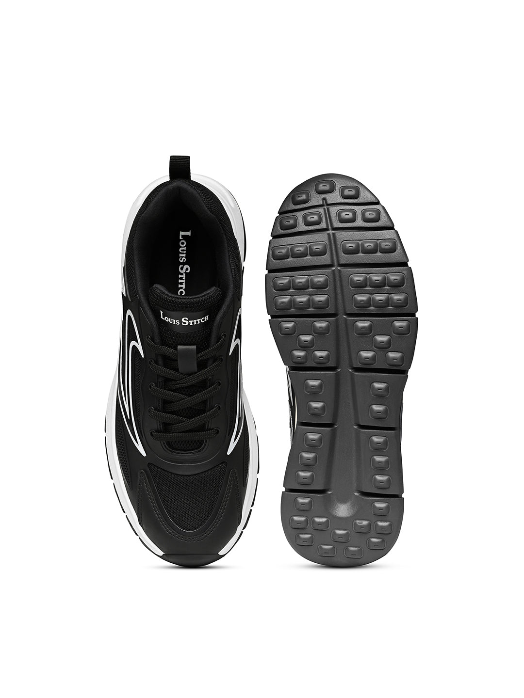 Orca Black Lightweight Athleisure Sport Shoes