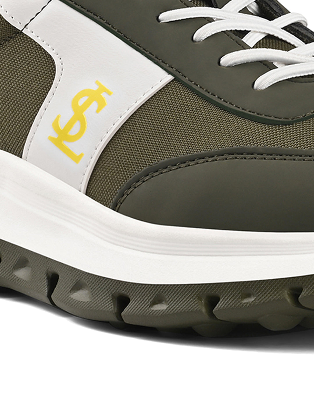 Solar Yellow Casual Lightweight Elastic Laces Sneakers