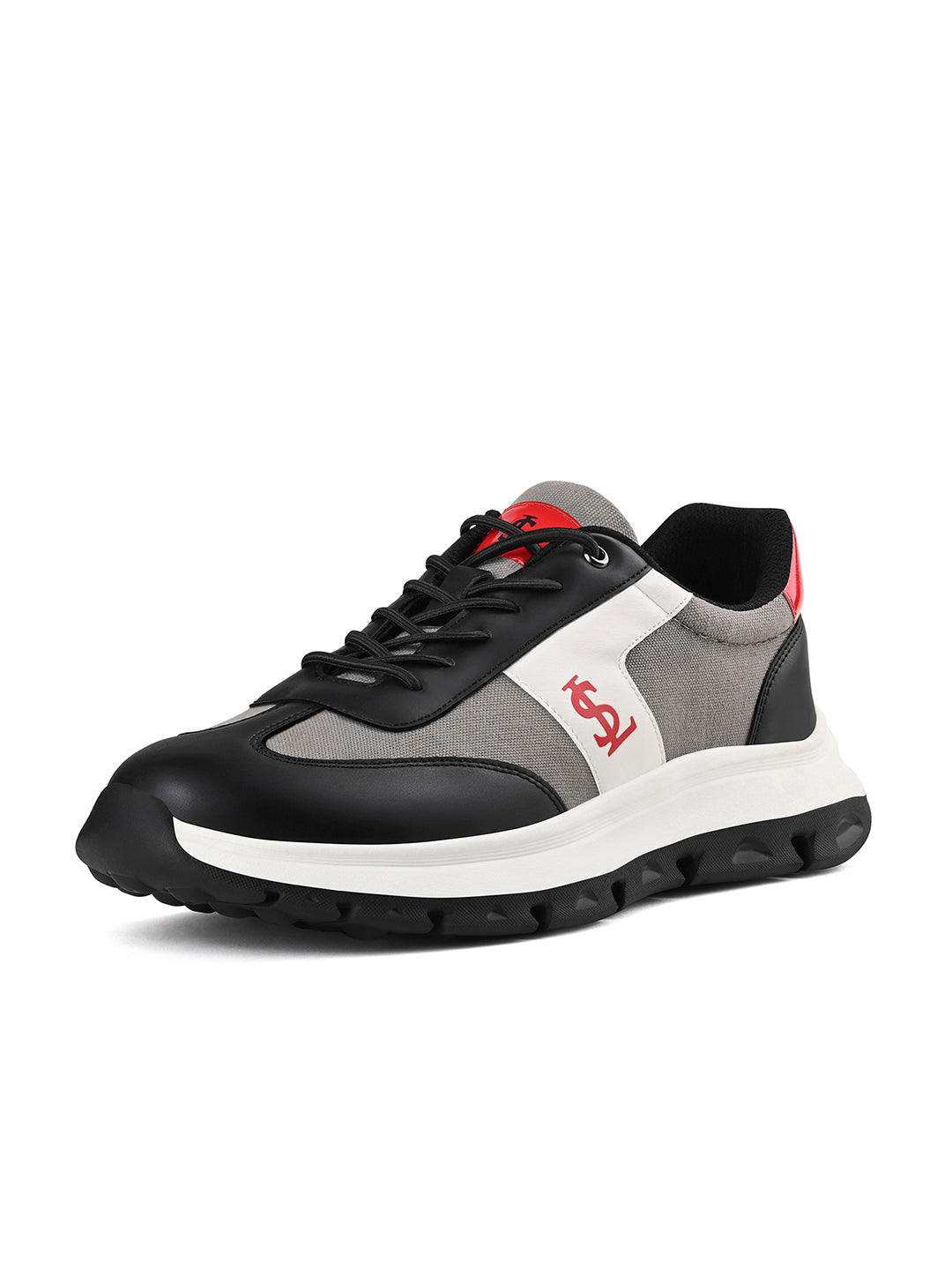 Crimson Red Casual Lightweight Elastic Laces Sneakers
