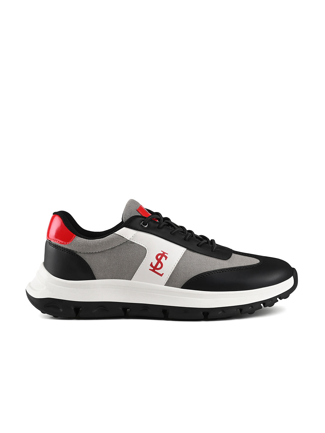 Crimson Red Casual Lightweight Elastic Laces Sneakers