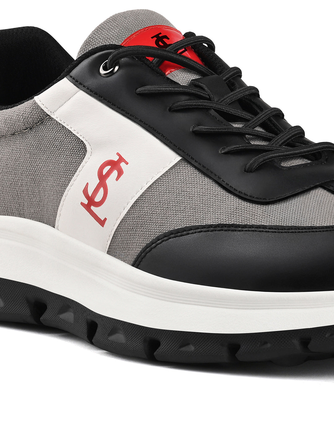 Crimson Red Casual Lightweight Elastic Laces Sneakers