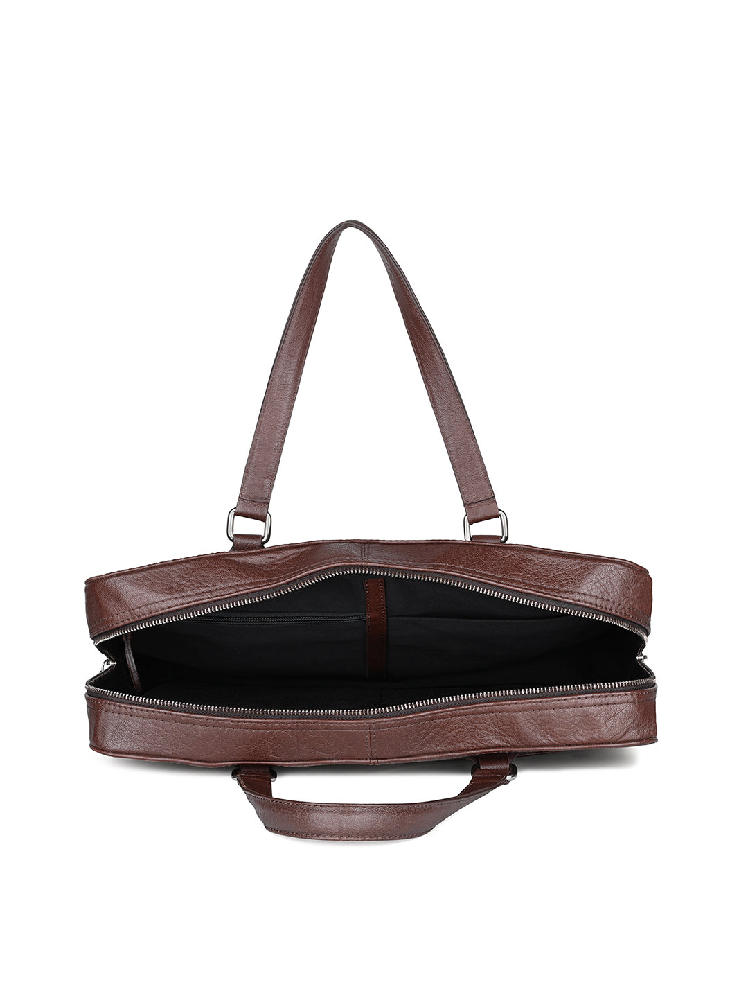 Men's Brown Italian Leather Laptop Bag Multifunctional Executive Briefcase