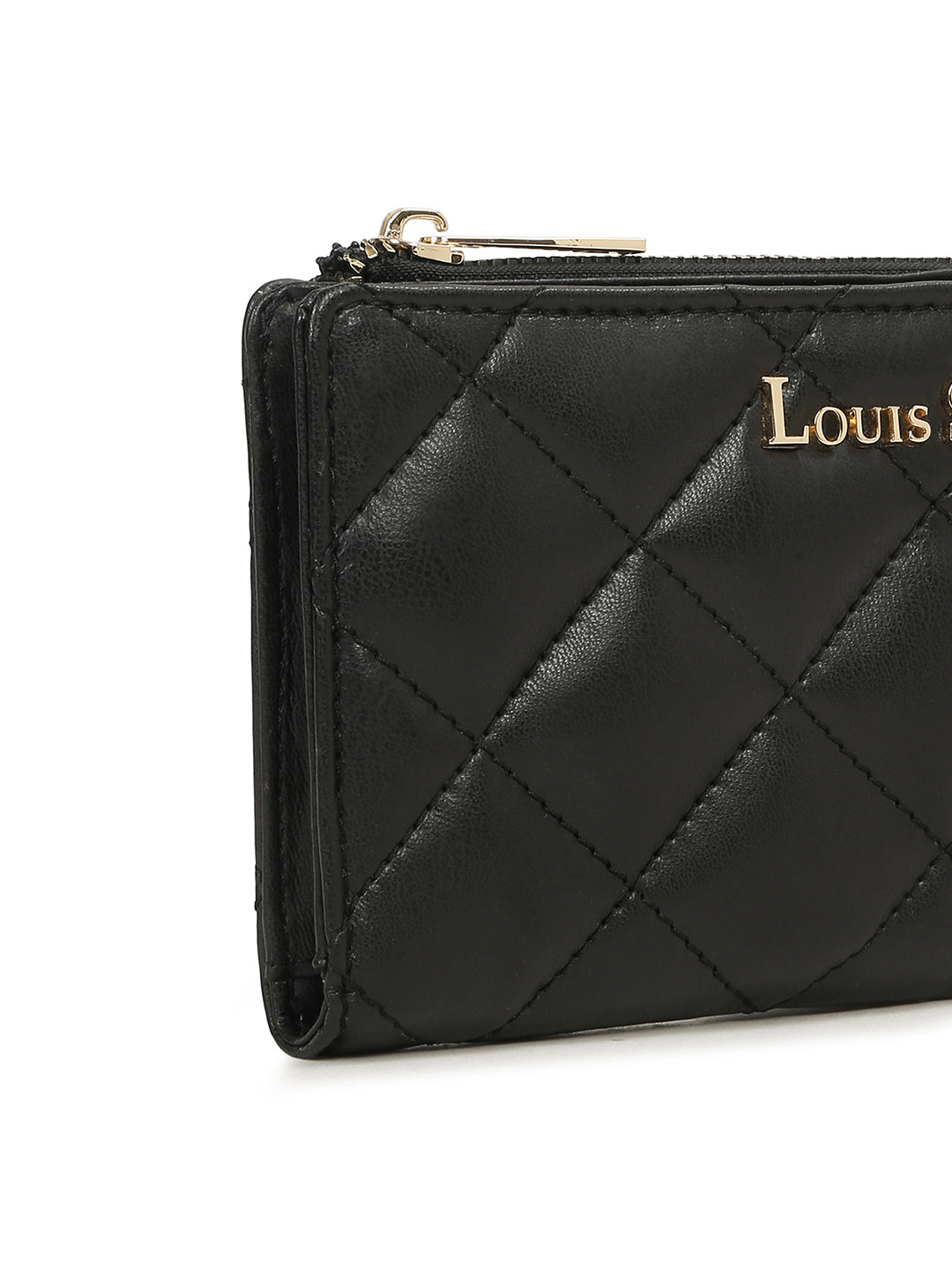 Stylish Black Clutch Purse for Women with Snap Button Closure