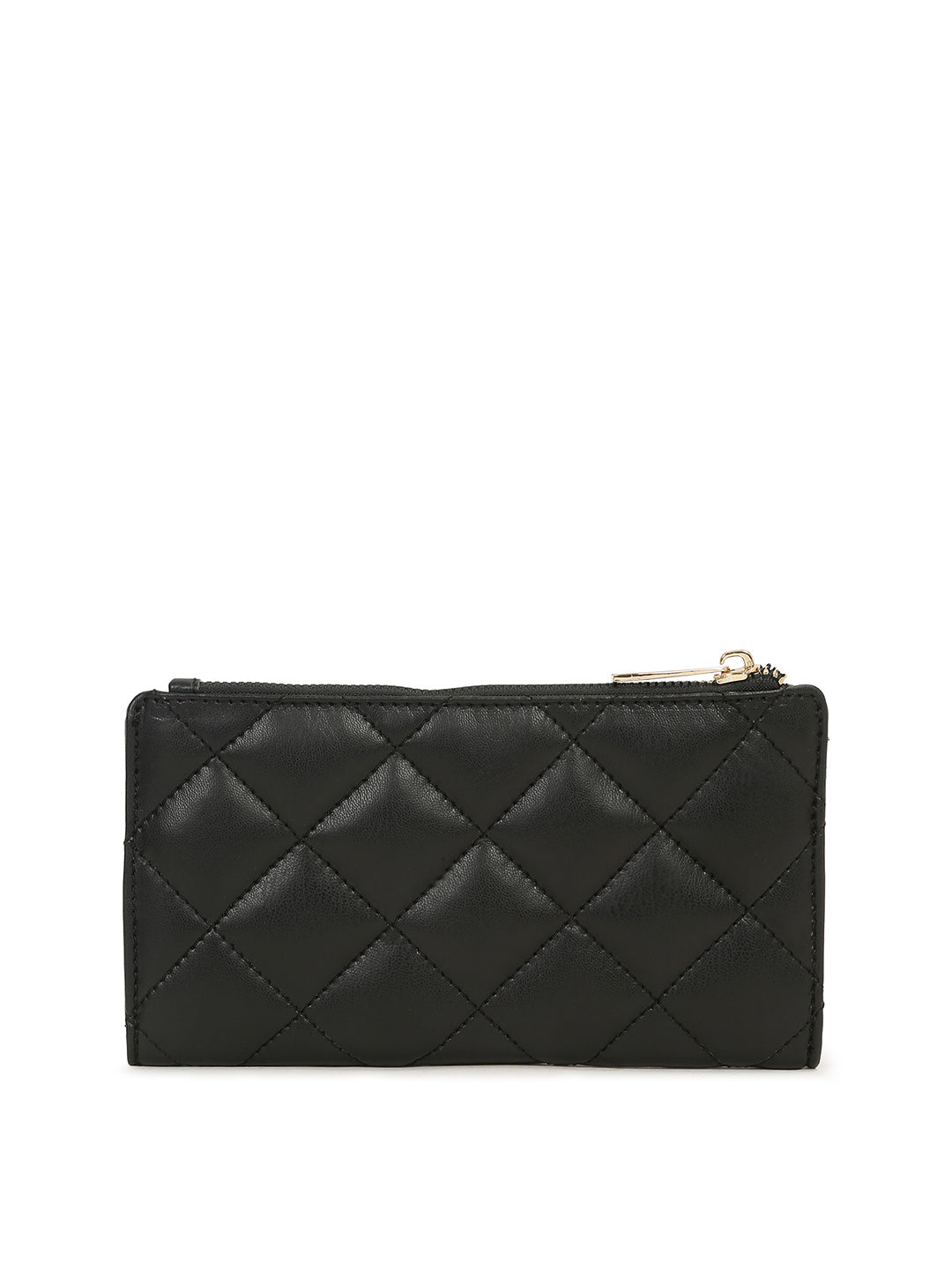Stylish Black Clutch Purse for Women with Snap Button Closure