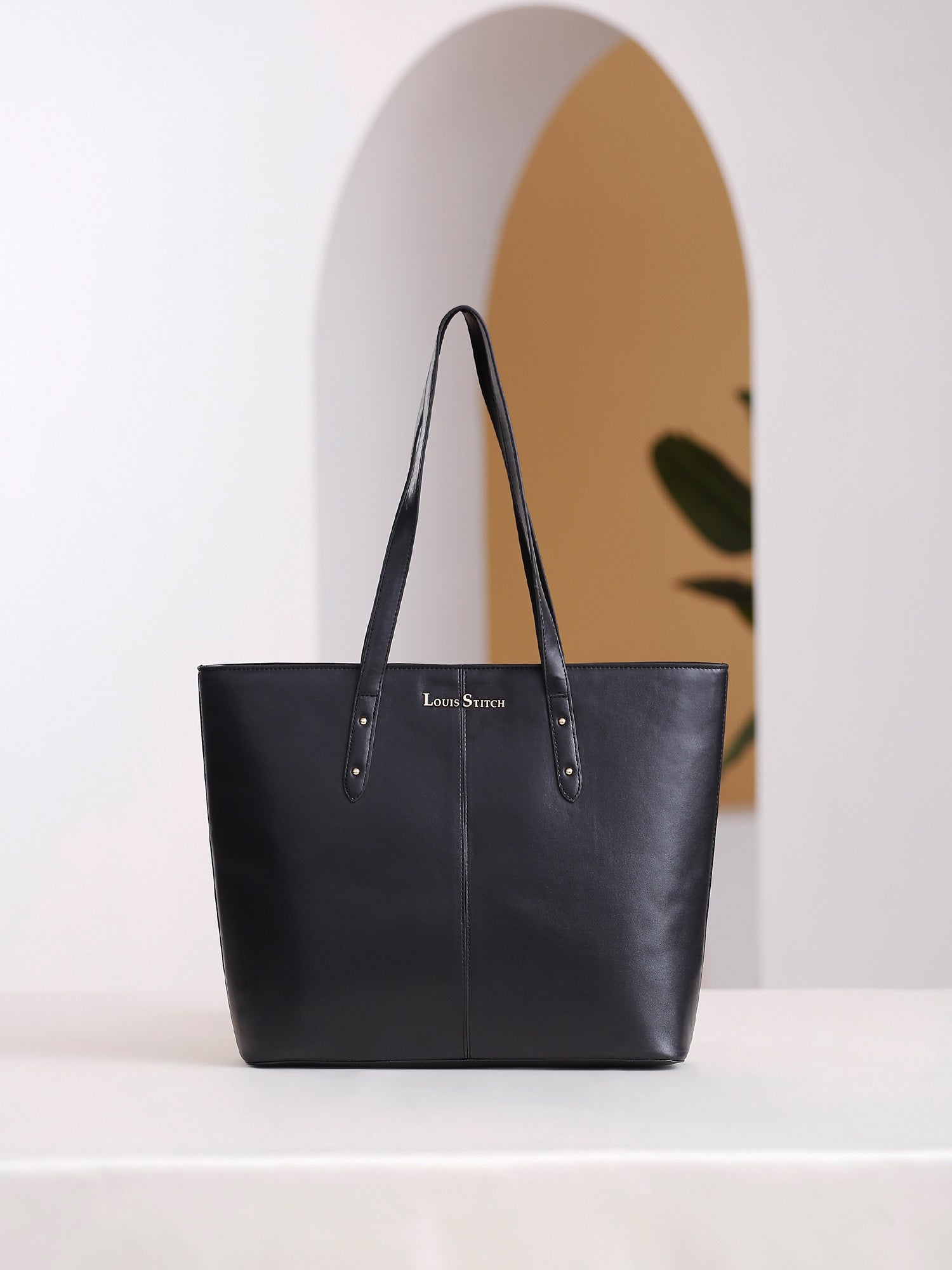 Stylish Black Ladies Oversized Shopper Tote Bags for Women
