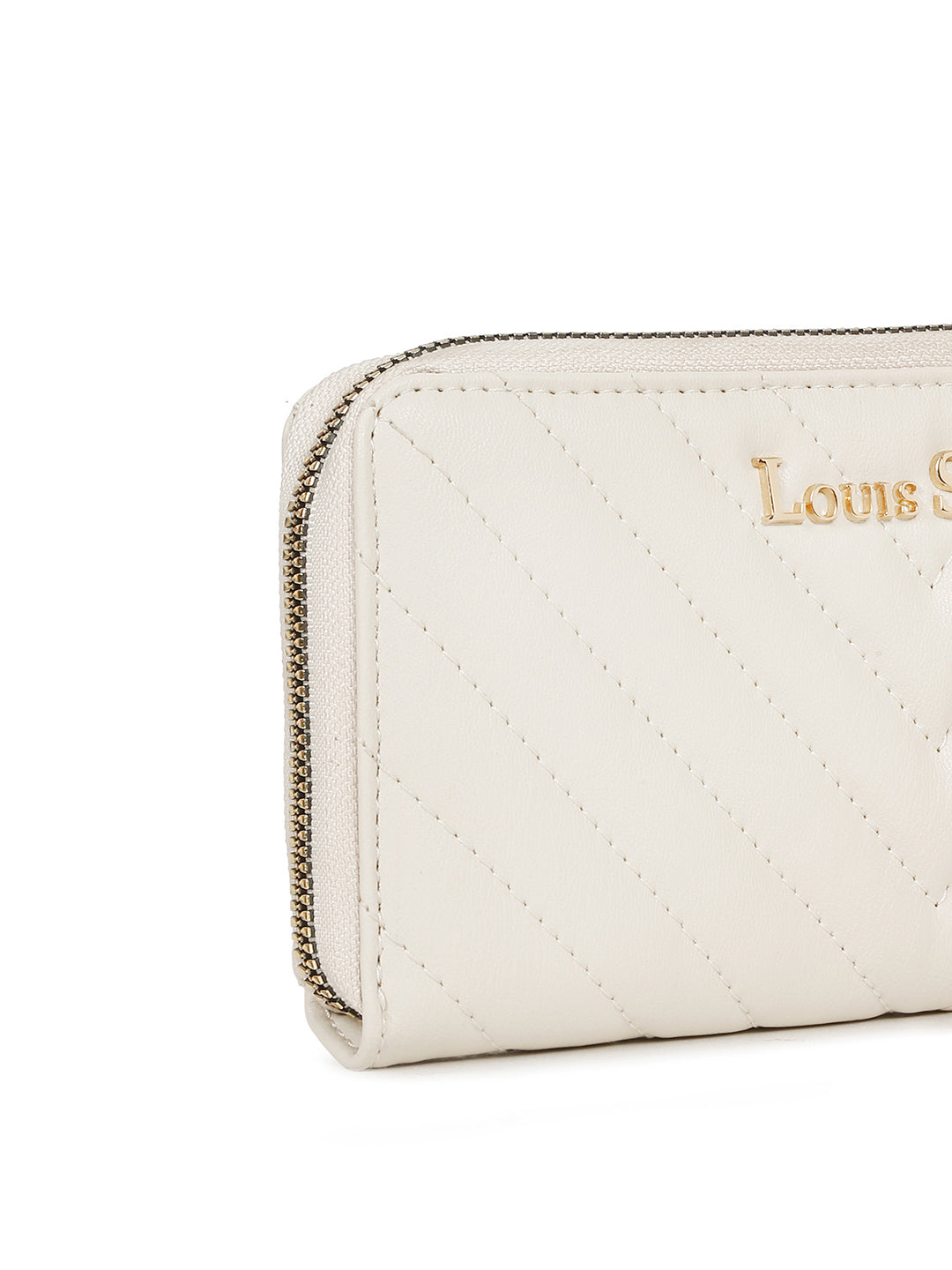 Stylish Beige Clutch Hand Purse for Women with Zipper Closure