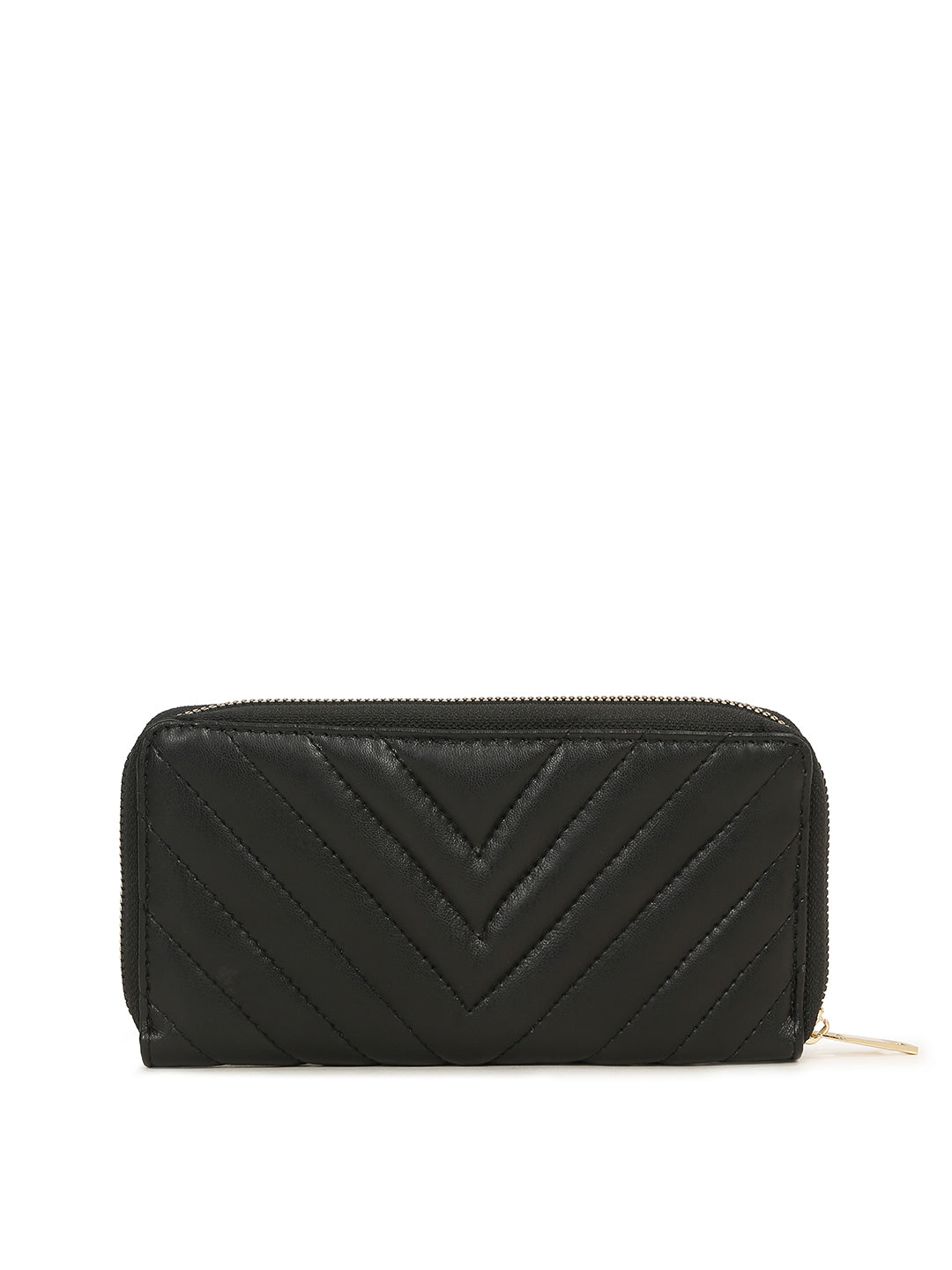 Stylish Black Clutch Hand Purse for Women with Zipper Closure