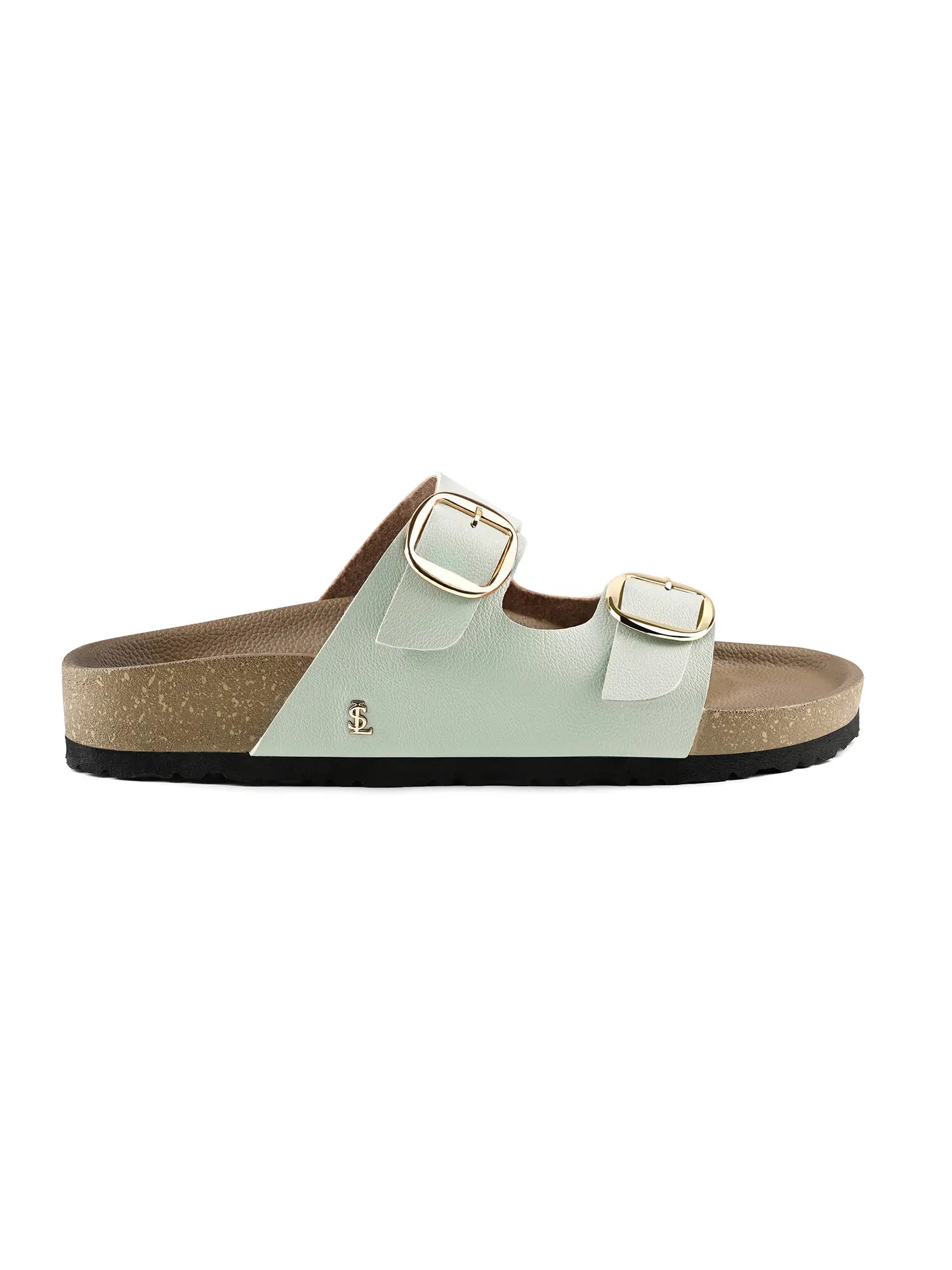 Women's Mint Double Strap Lightweight Open Toe Cork Sandal