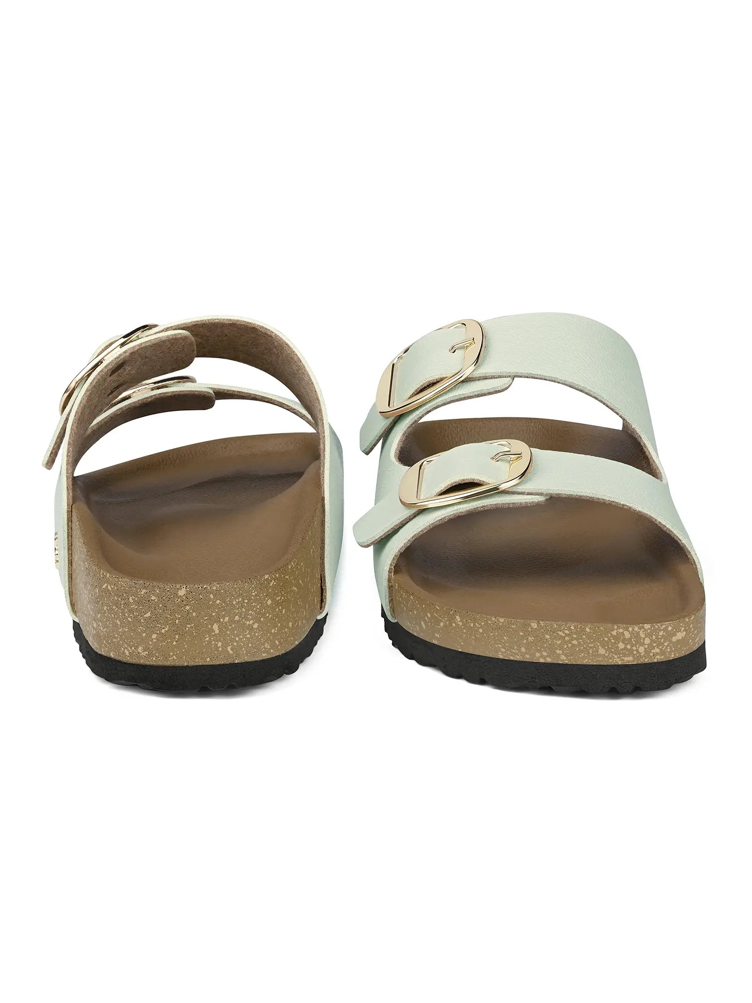 Women's Mint Double Strap Lightweight Open Toe Cork Sandal