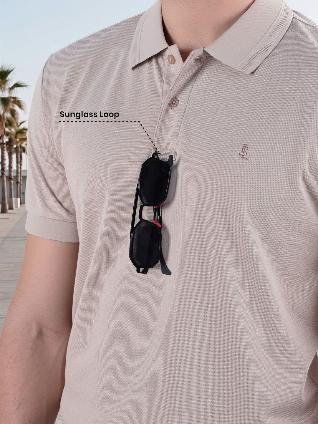 Signature Regular Fit Solid Brown Polo T-shirt