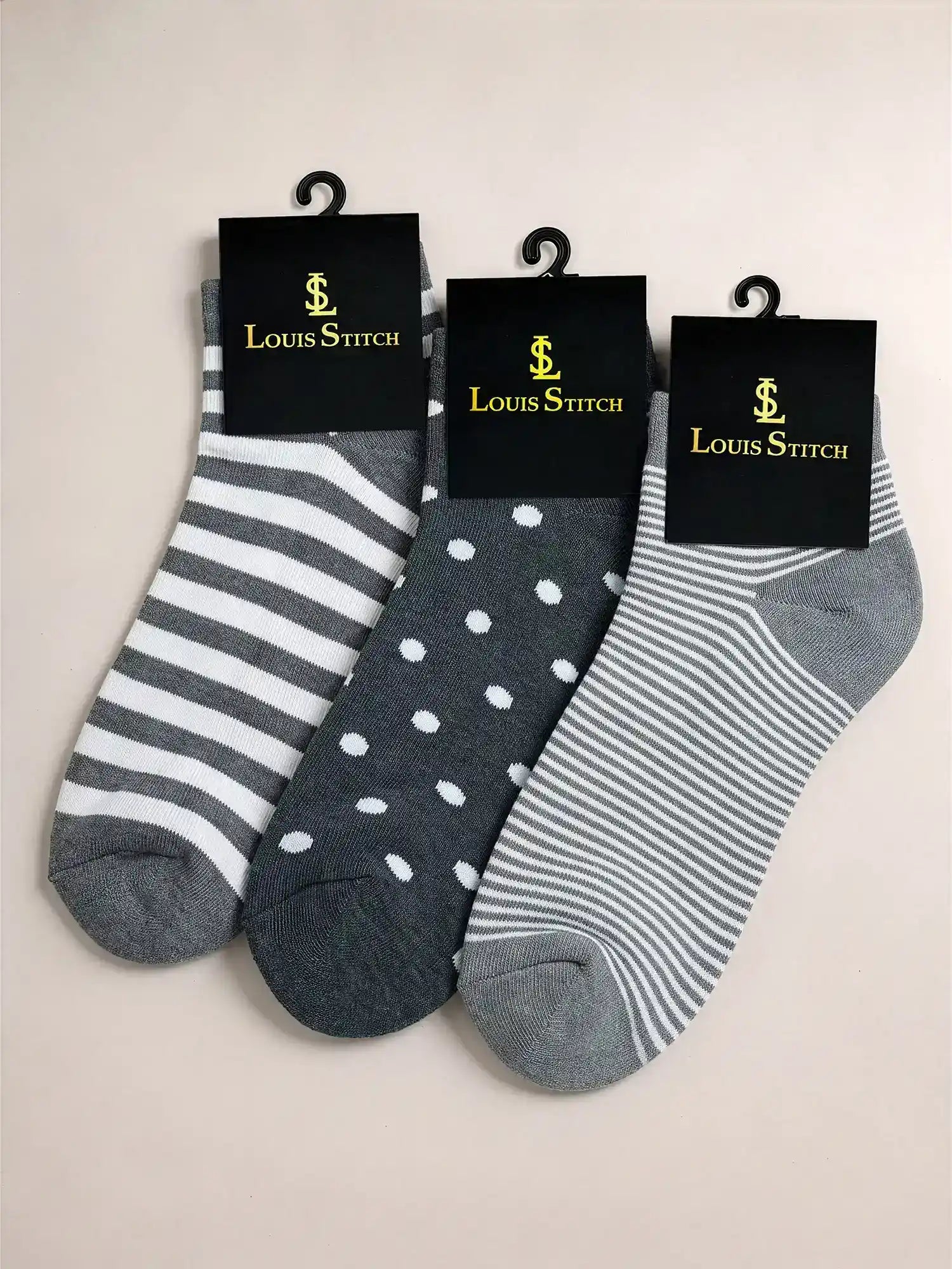 Men's Breathable & Durable Cotton Blend Comfort Ankle Socks Pack of 3