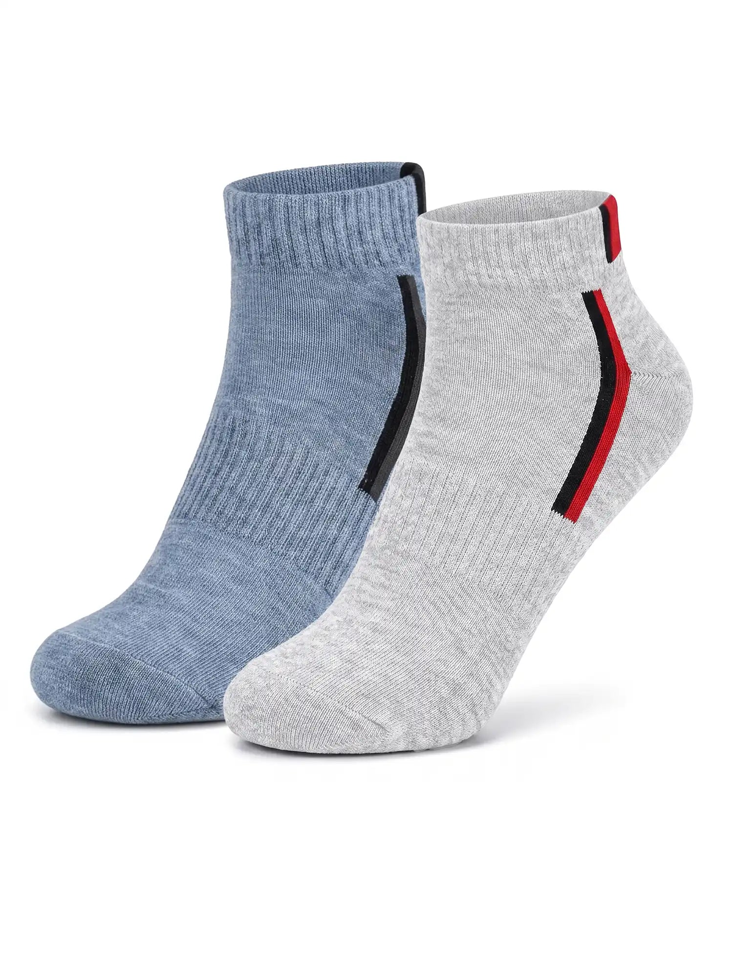 Men's Breathable & Durable Cotton Blend Comfort Ankle Socks Pack of 2