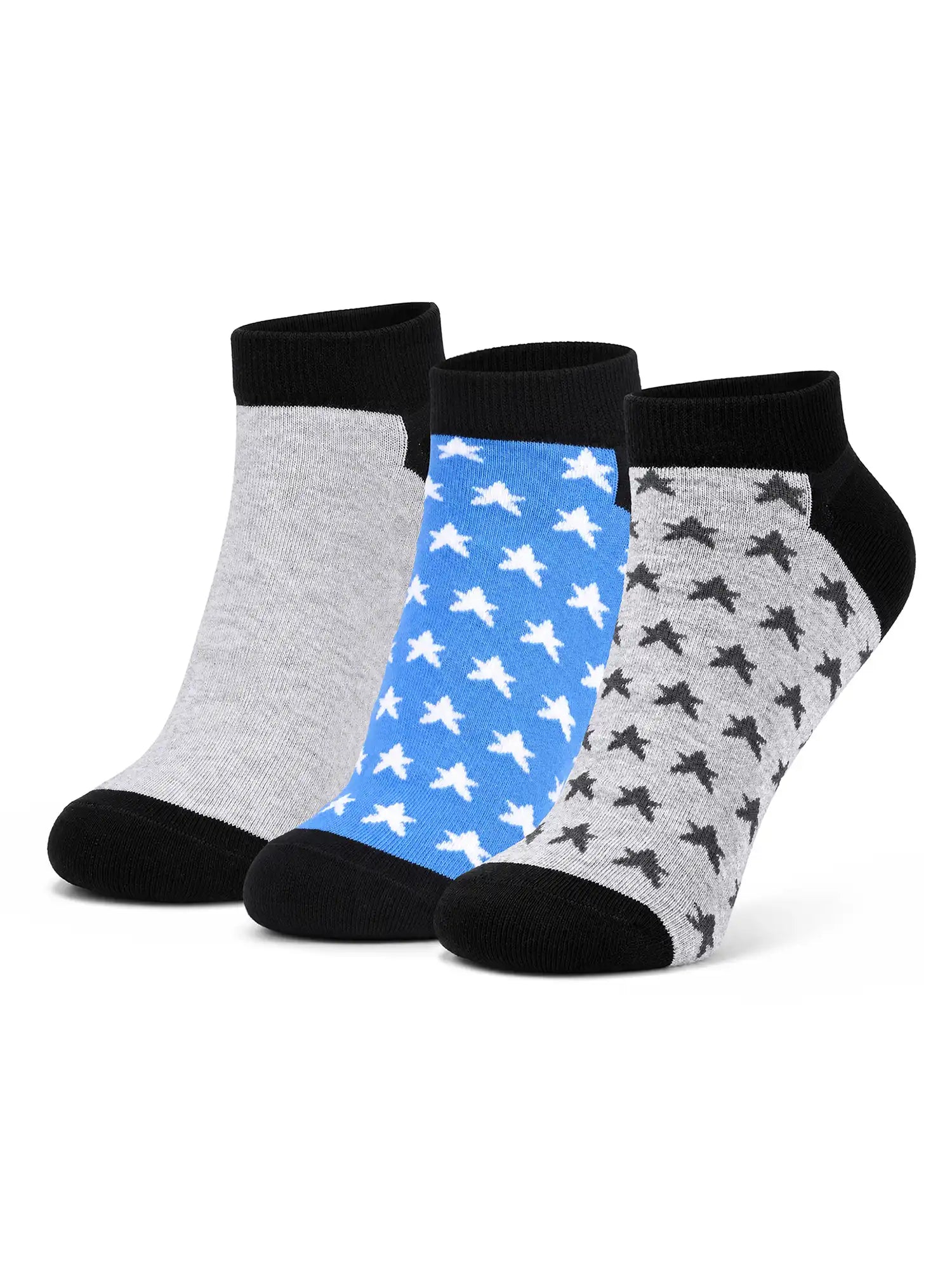Men's Breathable & Durable Cotton Blend Comfort Ankle Socks Pack of 3