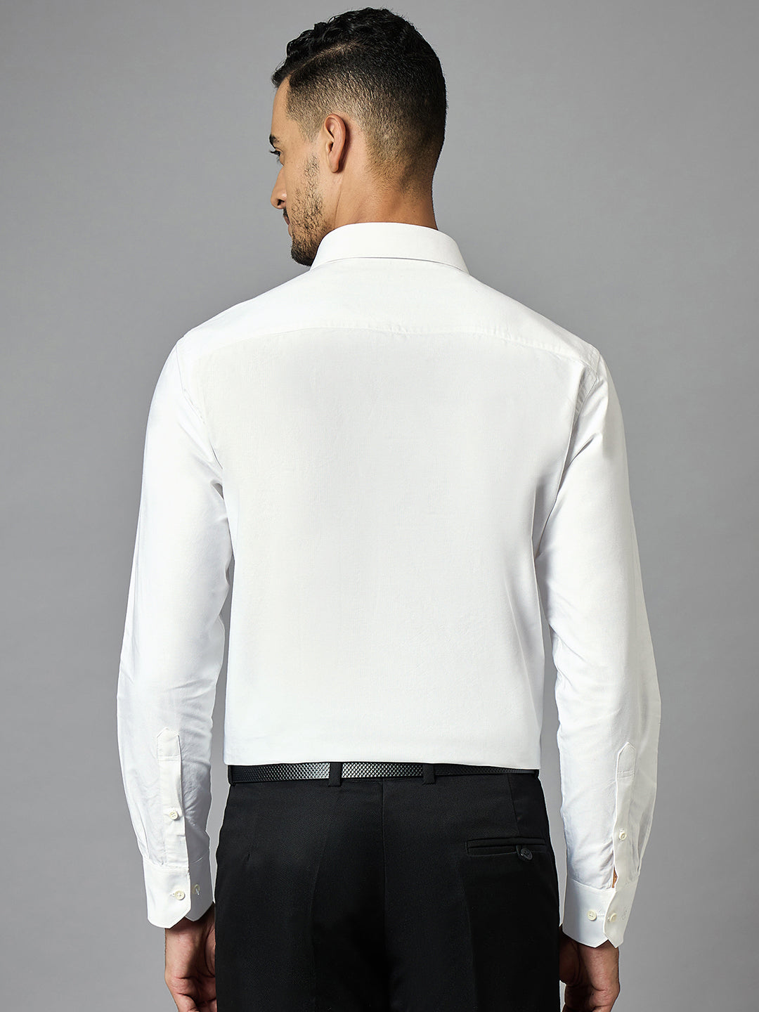 Men's Oxford White Full Sleeves Regular Fit Formal Shirt