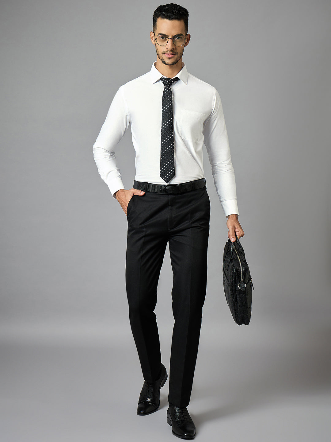 Men's Oxford White Full Sleeves Regular Fit Formal Shirt