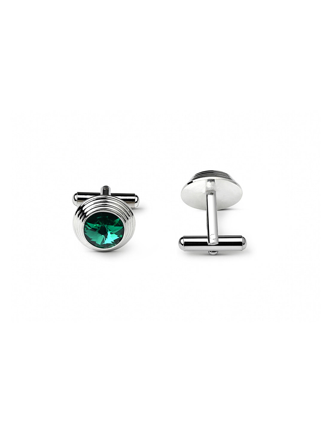 Navy & Teal Luxury Polyster Micro Fabric Necktie Set Pocket Square Chrome Tiepin Cufflinks and Brooch