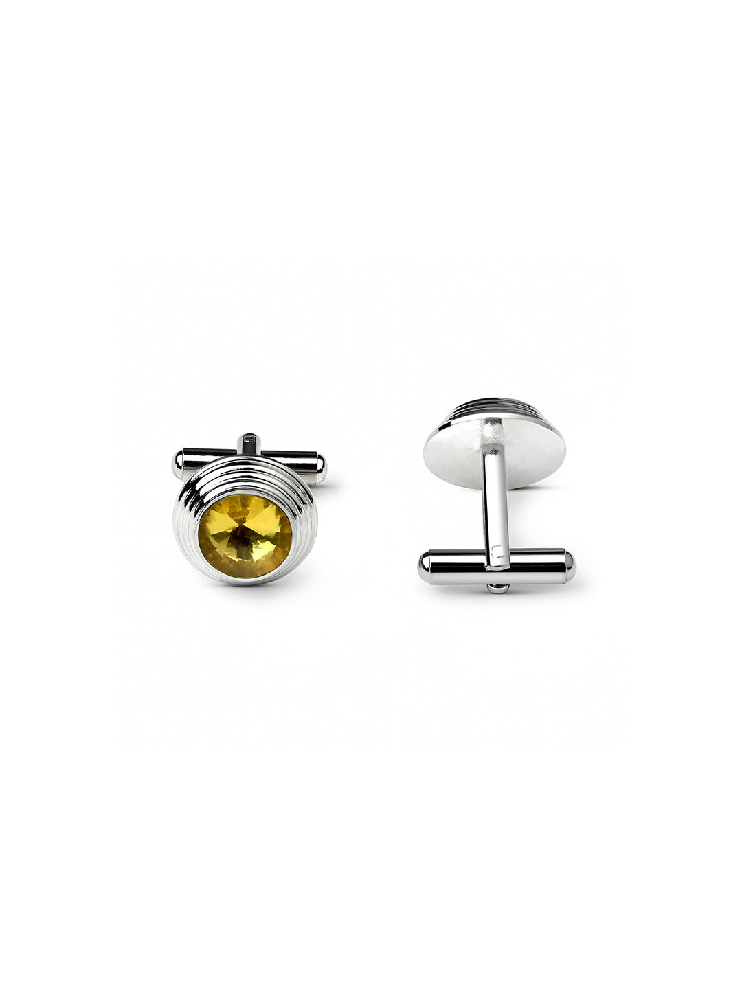 Mustard Yellow Luxury Polyster Micro Fabric Necktie Set Pocket Square Chrome Tiepin Cufflinks and Brooch