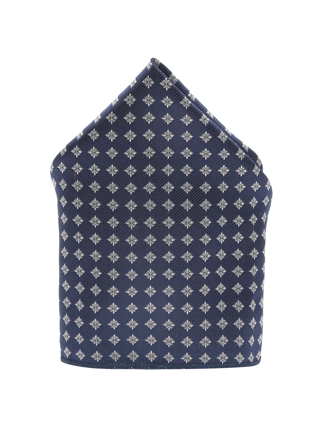 Aegean Blue Italian Silk Necktie Set Pocket Square Golden Tiepin