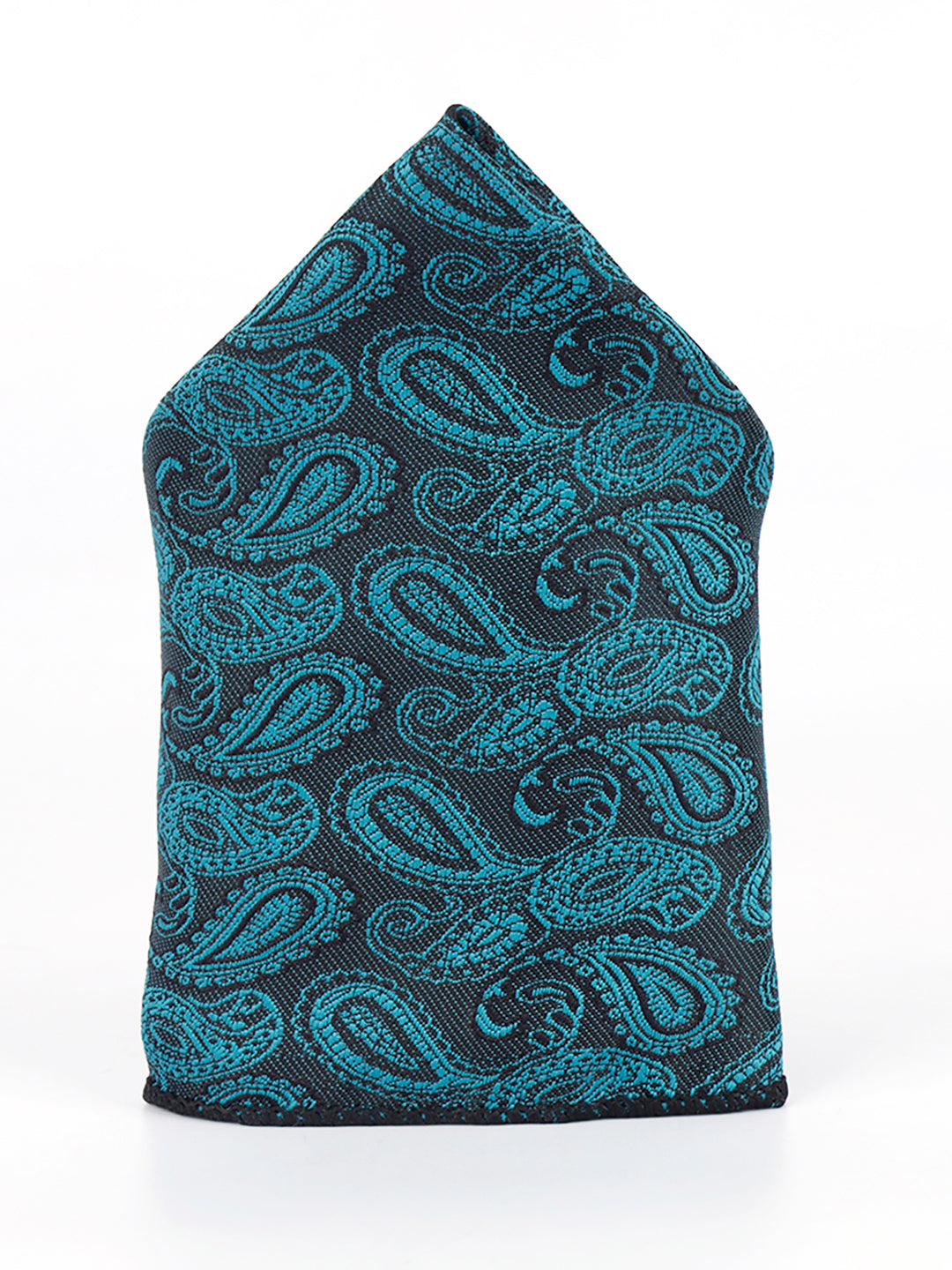 Pine Green Luxury Italian Silk Necktie Set Pocket Square Golden Tiepin