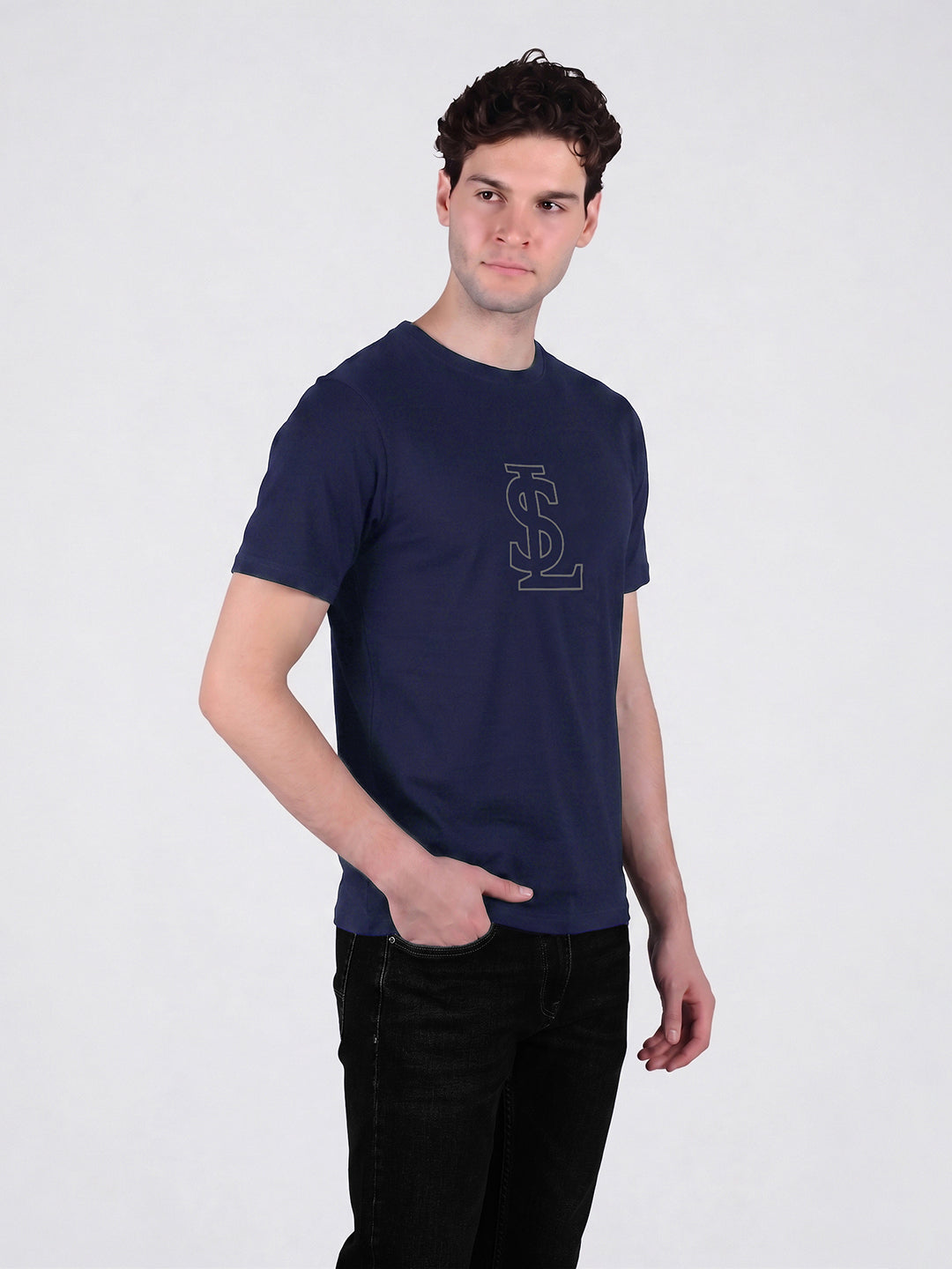 Men's Ultrasoft Roundneck Navy T-shirt