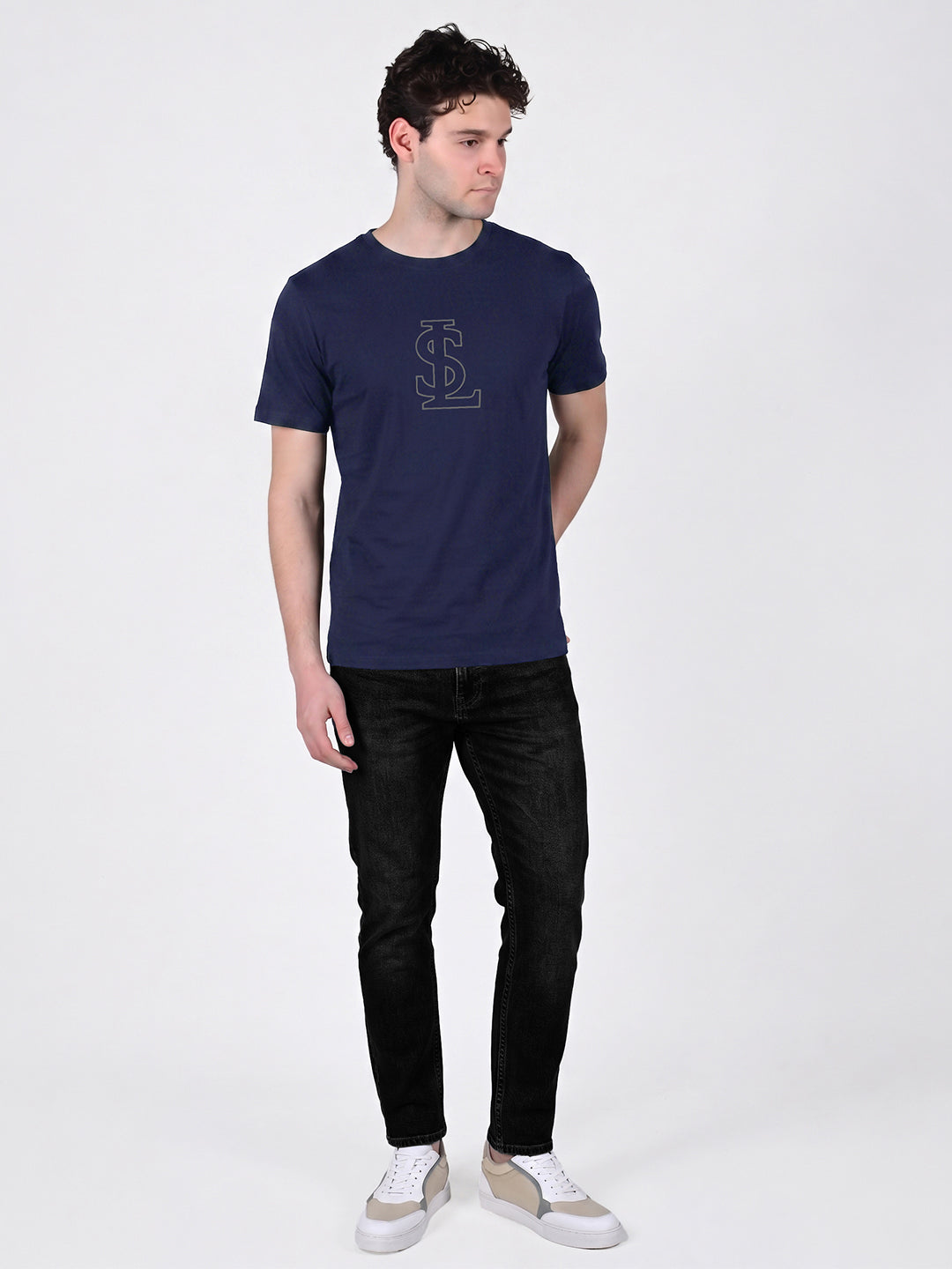 Men's Ultrasoft Roundneck Navy T-shirt