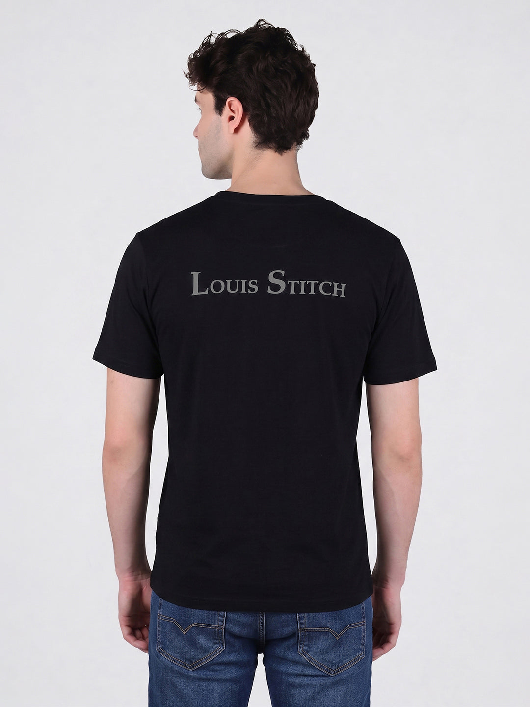 Men's Ultrasoft Roundneck Black T-shirt