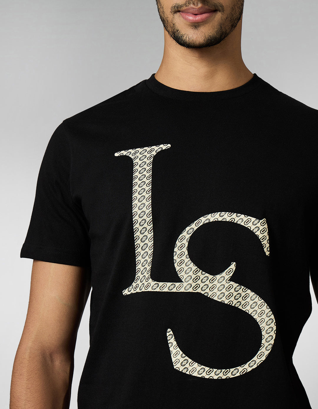 Men's Super Combed Cotton Black Regular Fit Half Sleeve Round Neck T-Shirt