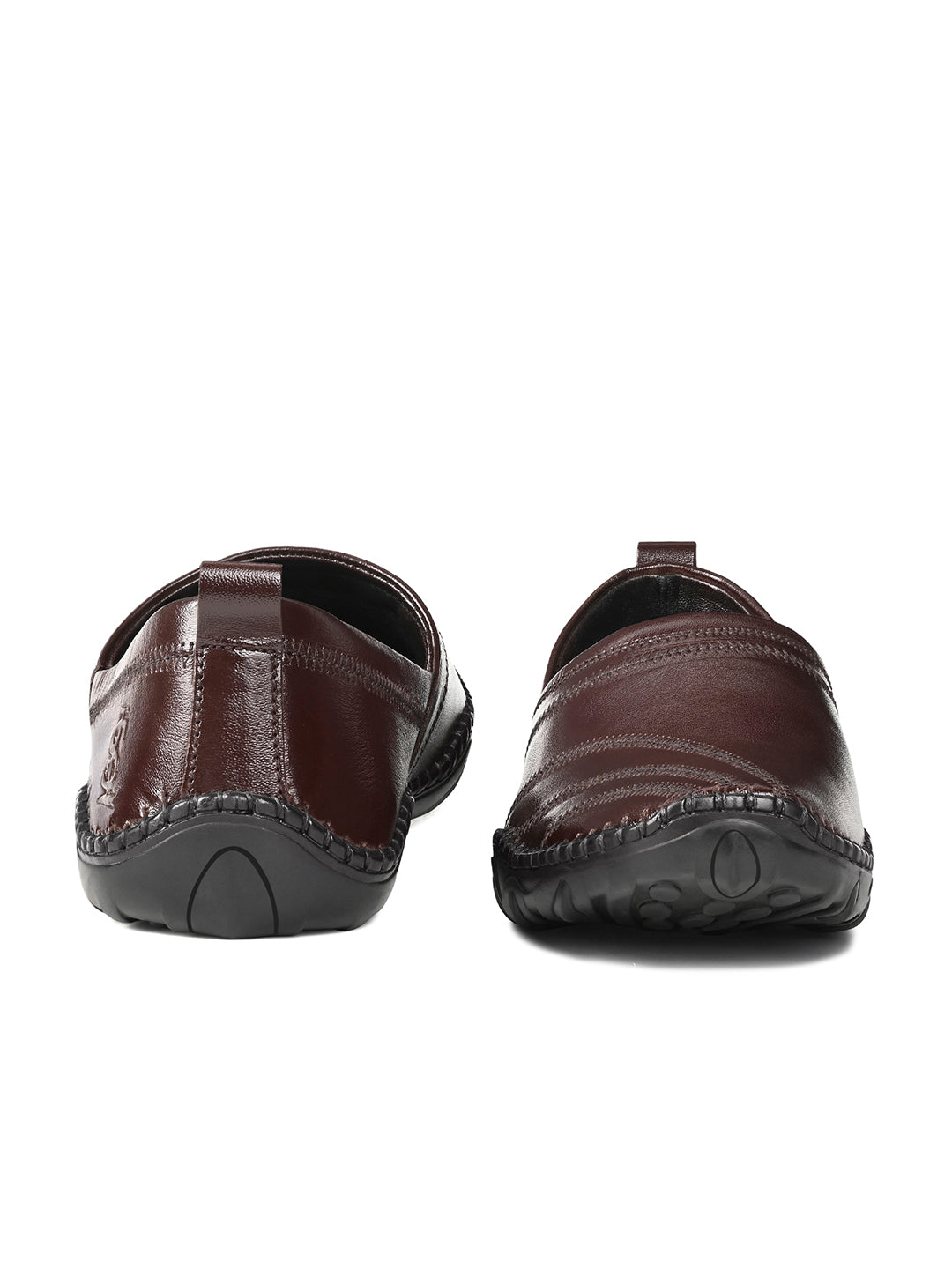 Brunette Brown Genuine Leather Ultra Lightweight Nagra Jutis and Mojaris