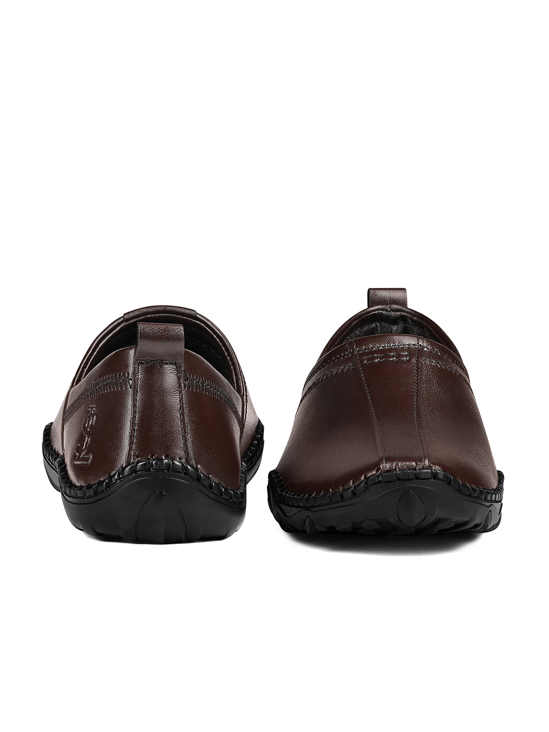 Brunette Brown Genuine Leather Ultra Lightweight Nagra Jutis and Mojaris