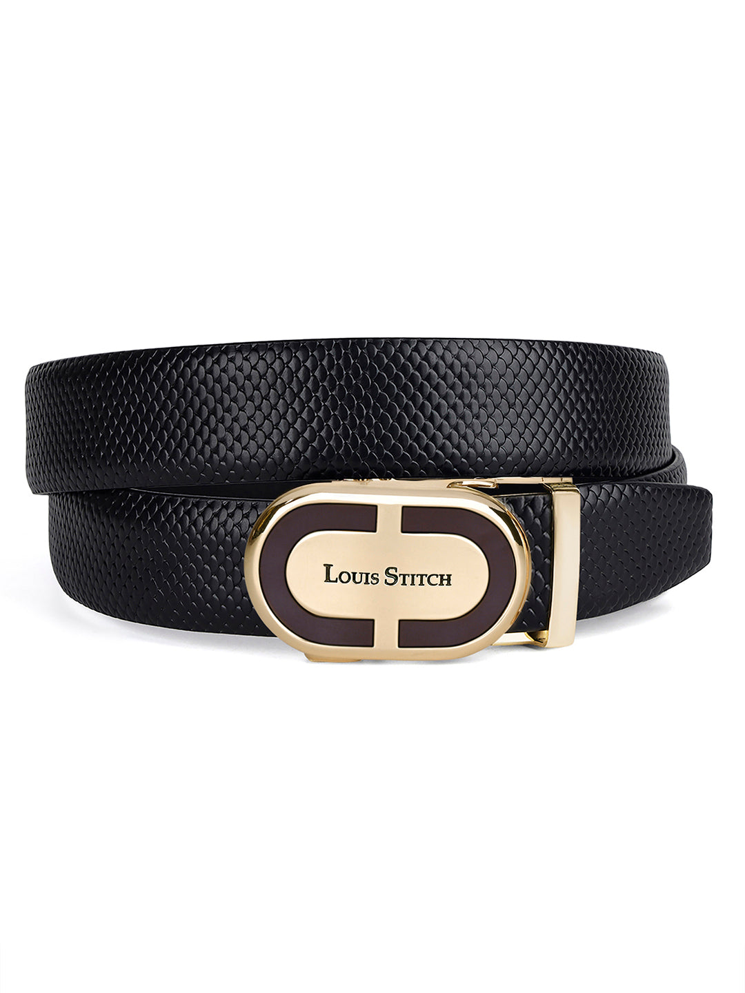 Handcrafted Italian Leather Auto Lock Formal Belt For Men