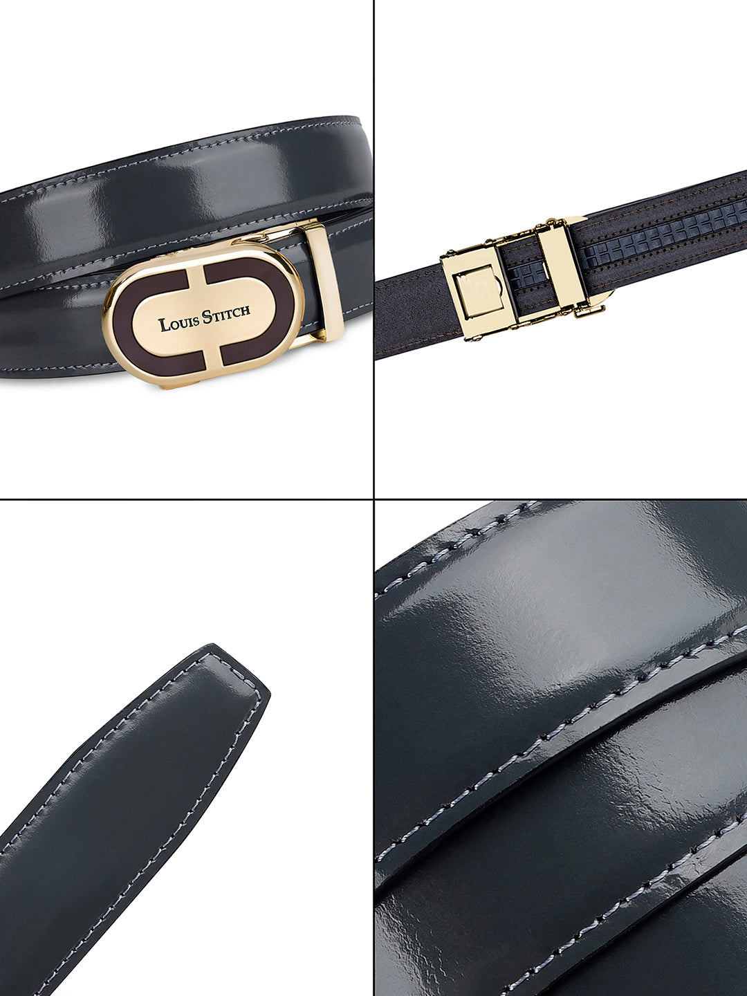 Handcrafted Leather Auto Lock Formal Belt For Men