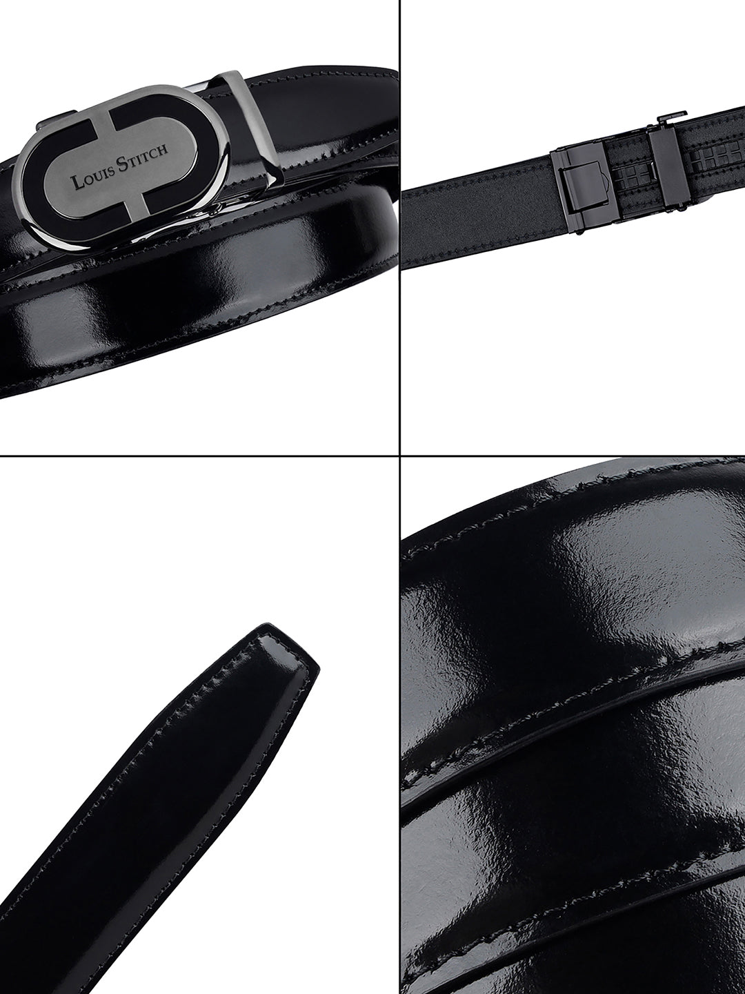 Handcrafted Leather Auto Lock Formal Belt For Men