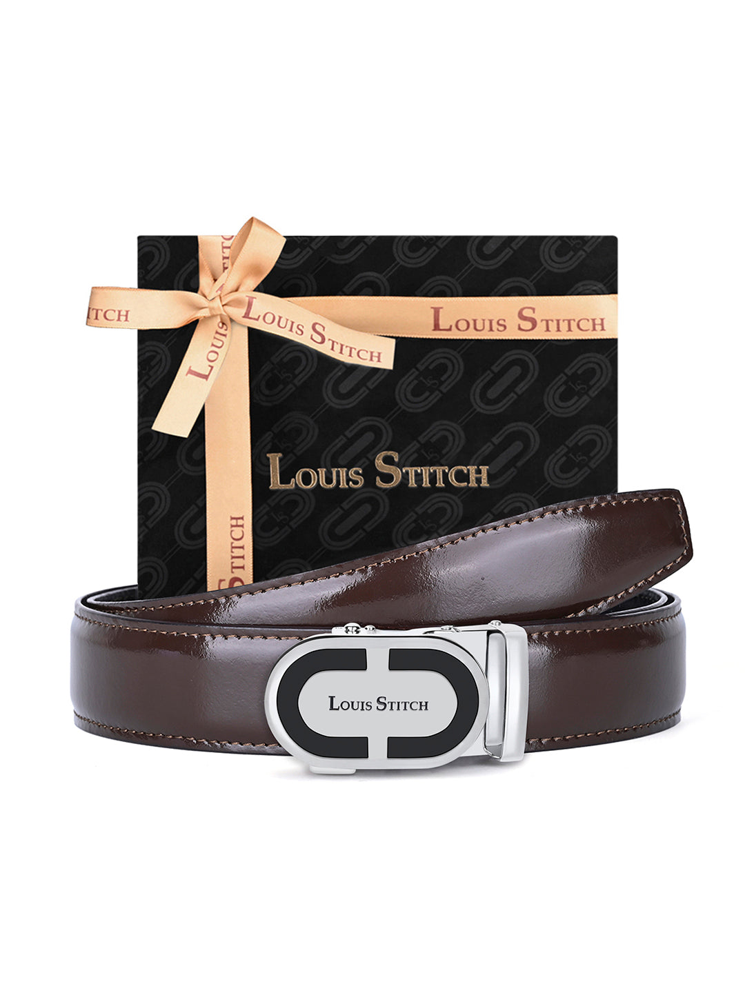 Handcrafted Leather Auto Lock Formal Belt For Men