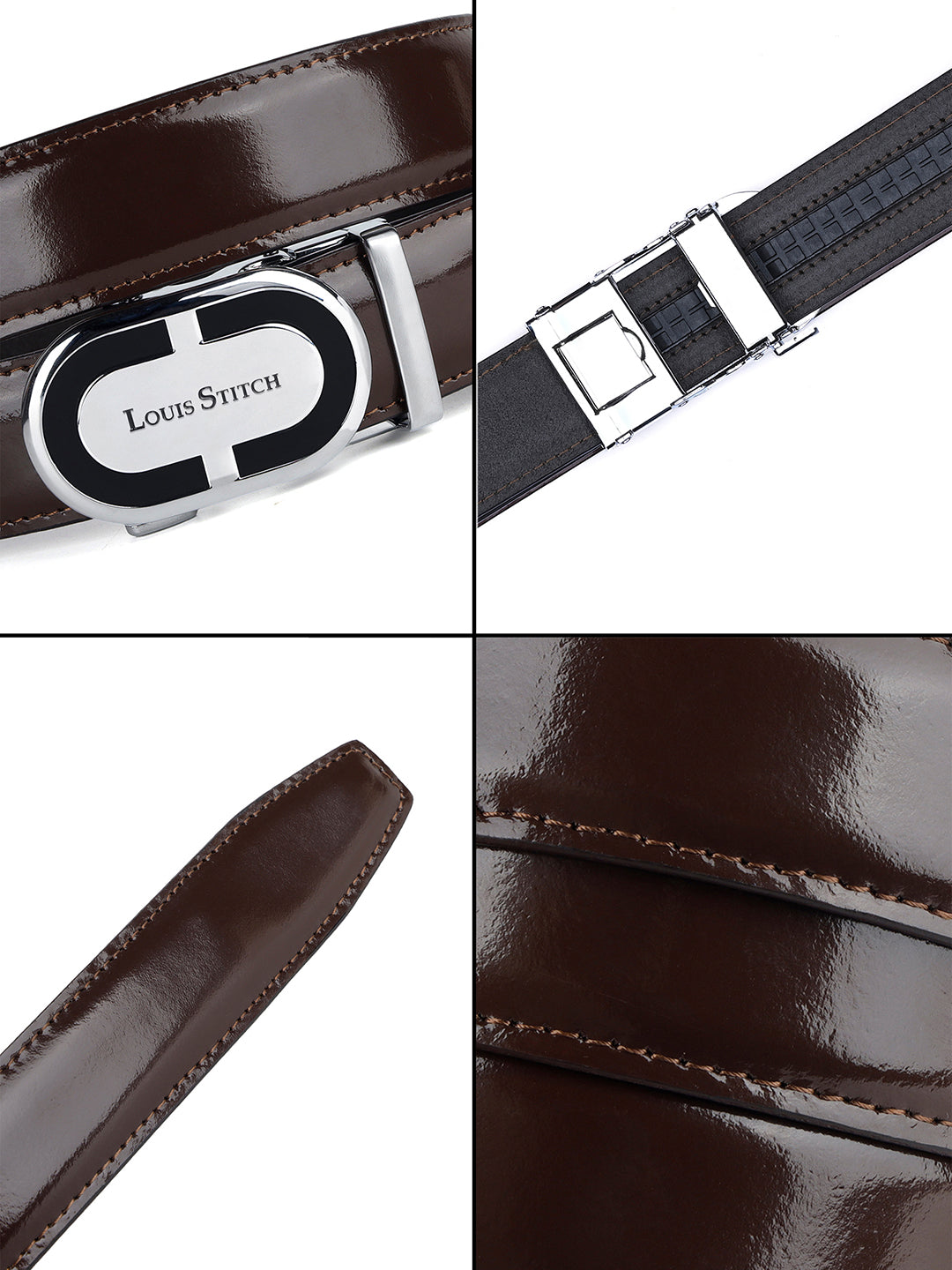 Handcrafted Leather Auto Lock Formal Belt For Men