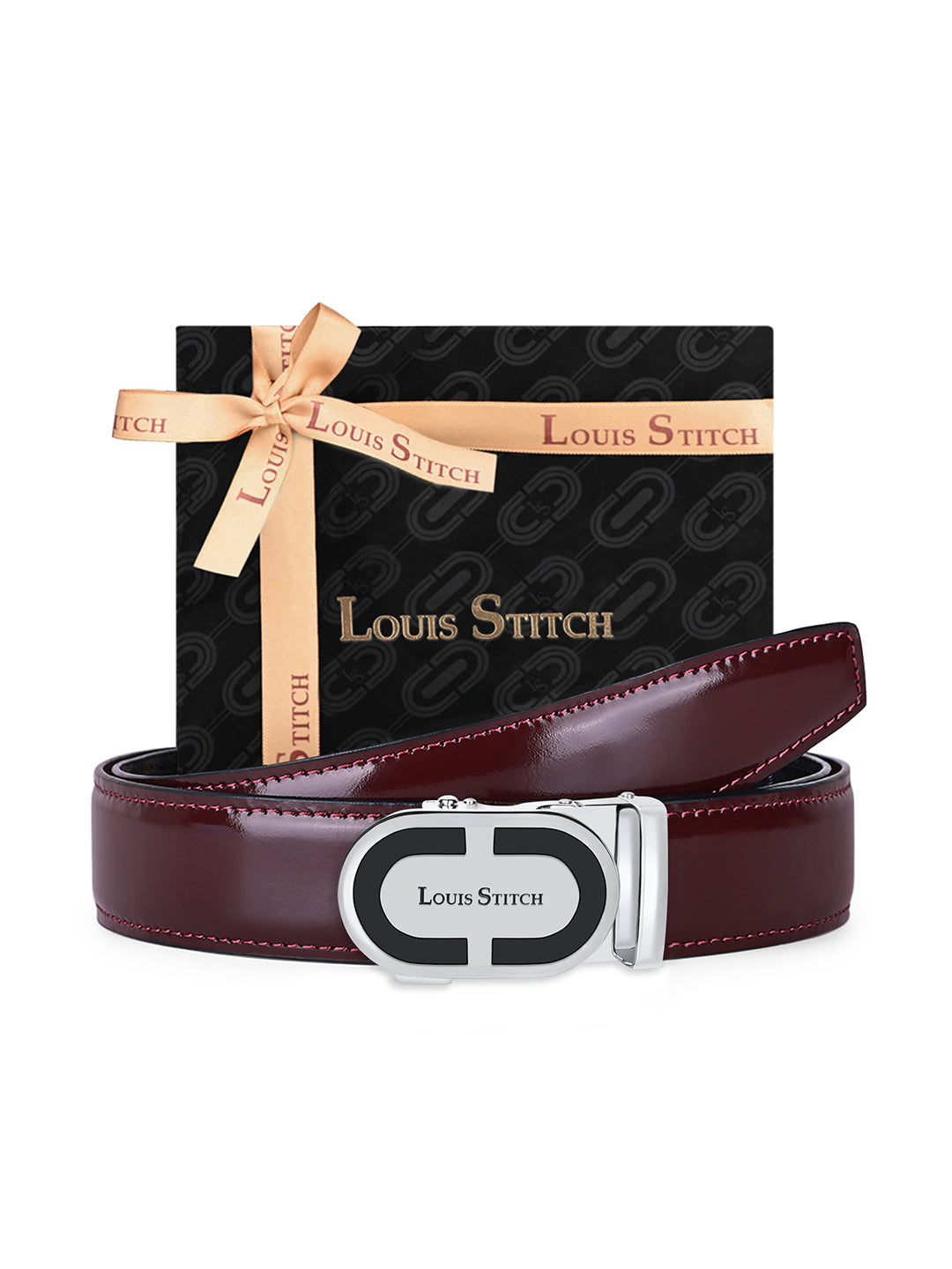 Handcrafted Leather Auto Lock Formal Belt For Men