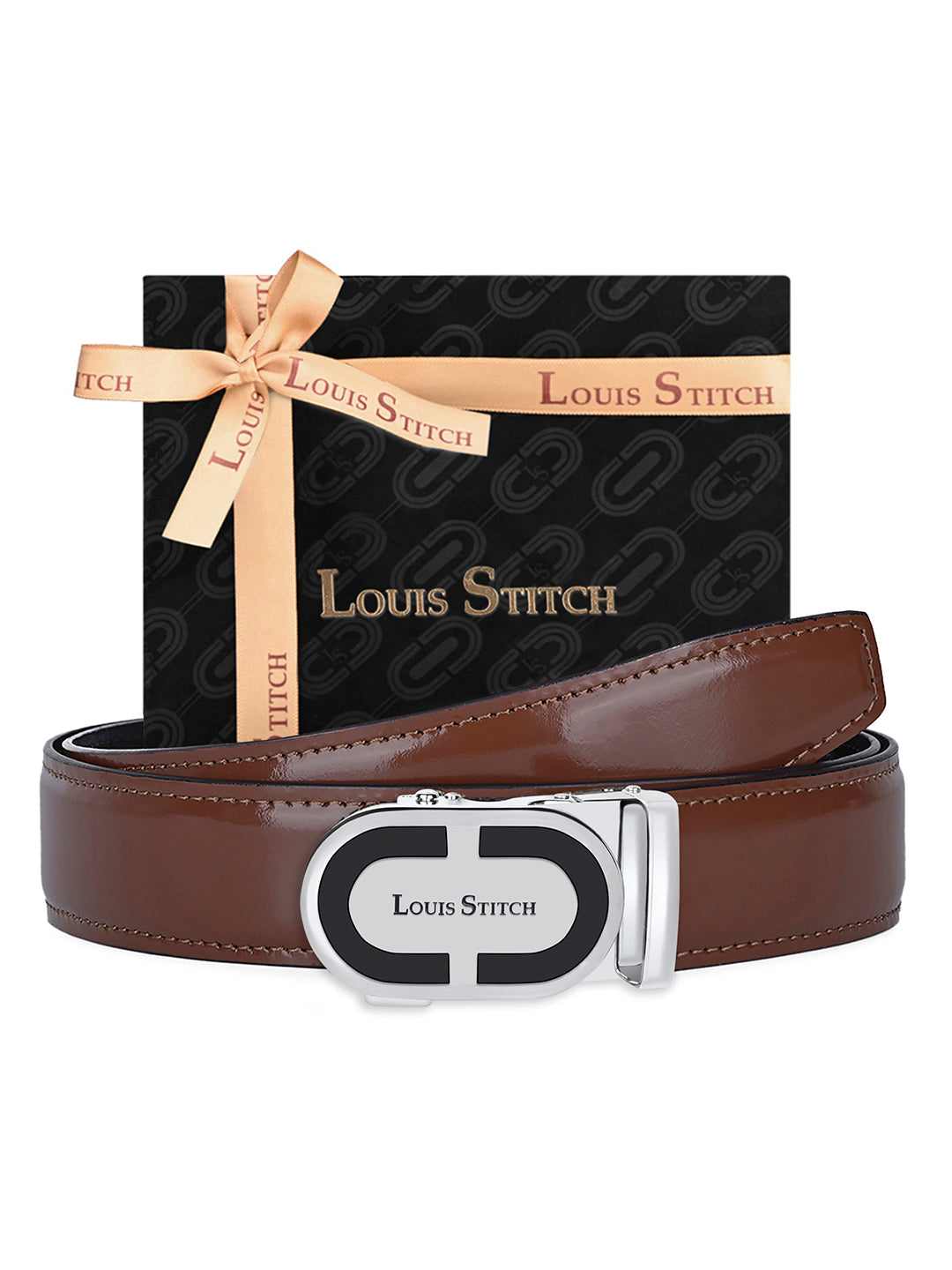 Handcrafted Leather Auto Lock Formal Belt For Men