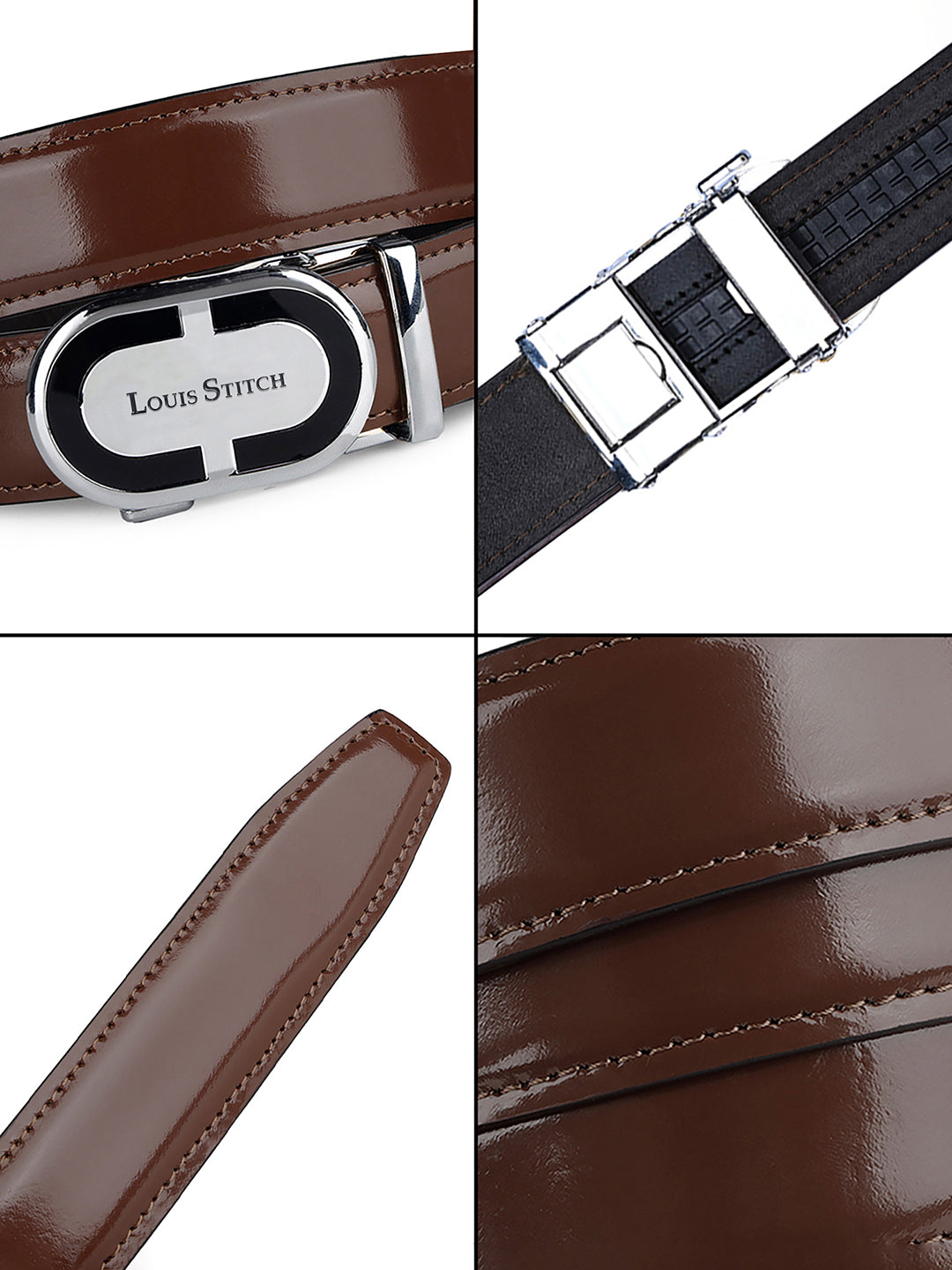 Handcrafted Leather Auto Lock Formal Belt For Men