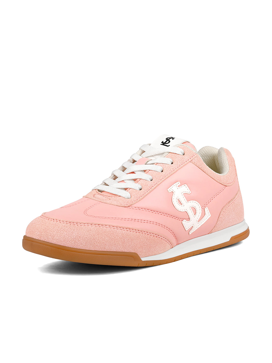 Women's Pink Lightweight and Comfortable Casual Lace-Up Sneakers