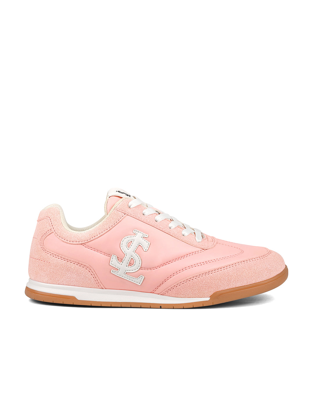 Women's Pink Lightweight and Comfortable Casual Lace-Up Sneakers