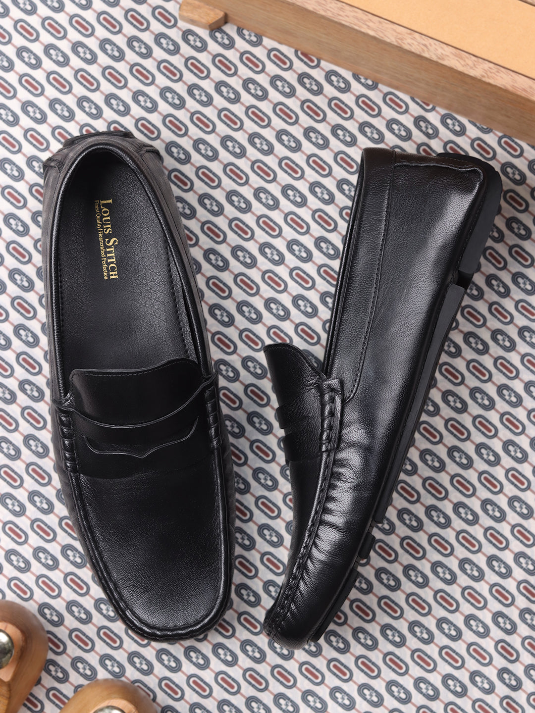 Men's Premium Raven Black Leather Formal Loafers