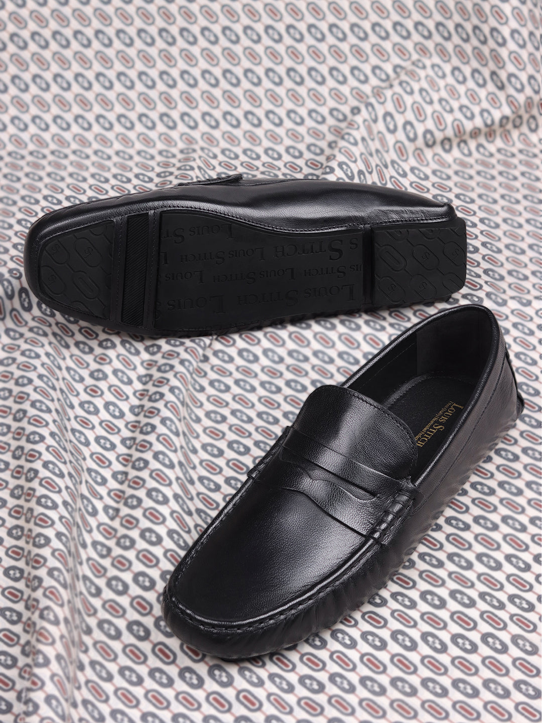 Men's Premium Raven Black Leather Formal Loafers