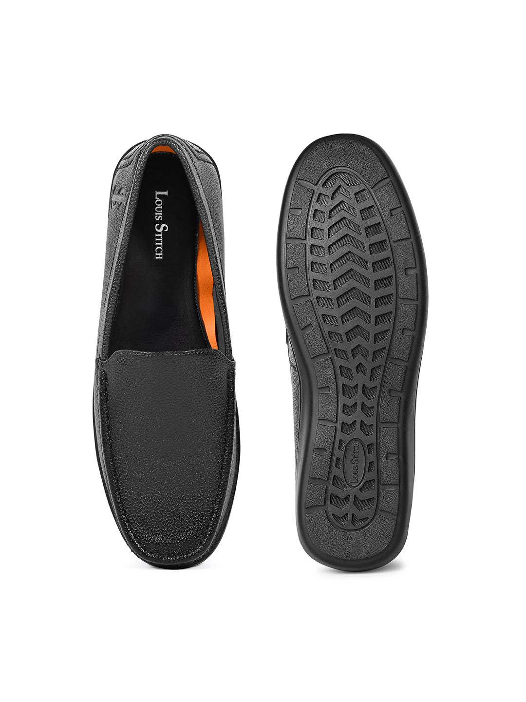 Raven Black Ultra Lightweight Slip-On Formal Loafers
