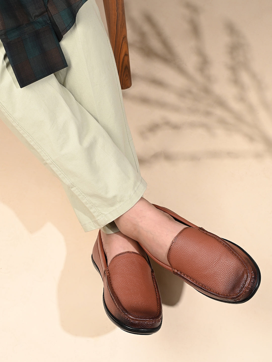 Russet Tan Ultra Lightweight Slip-On Formal Loafers
