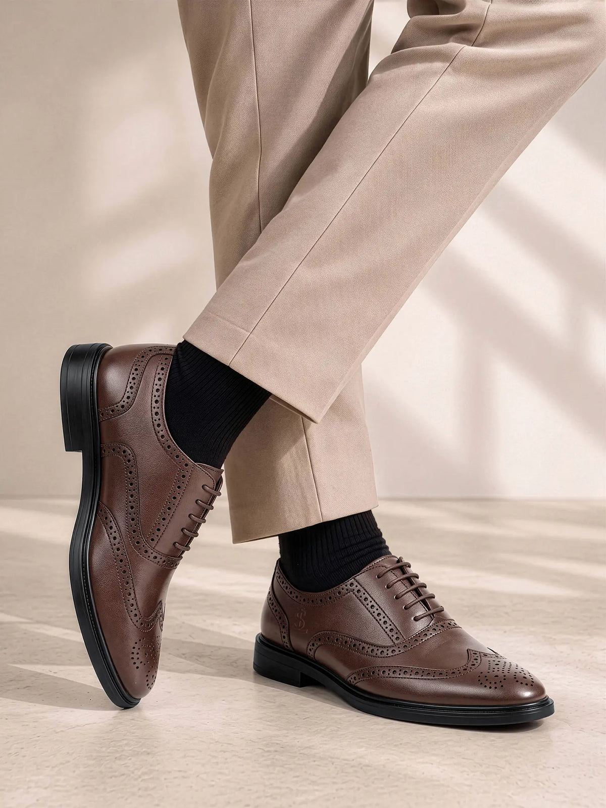 Brunette Brown Formal Brogue Shoes