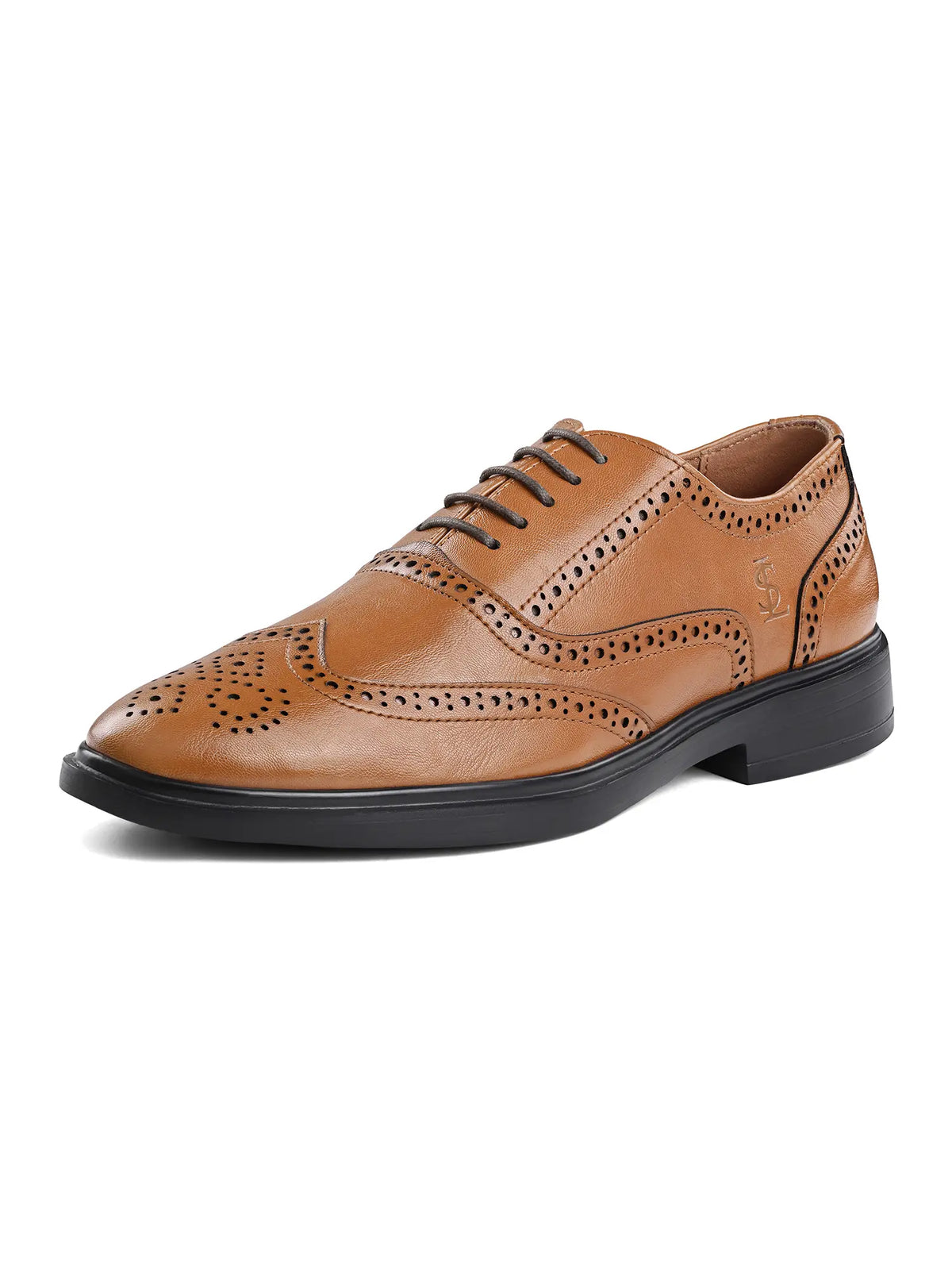 Russet Tan Formal Brogue Shoes